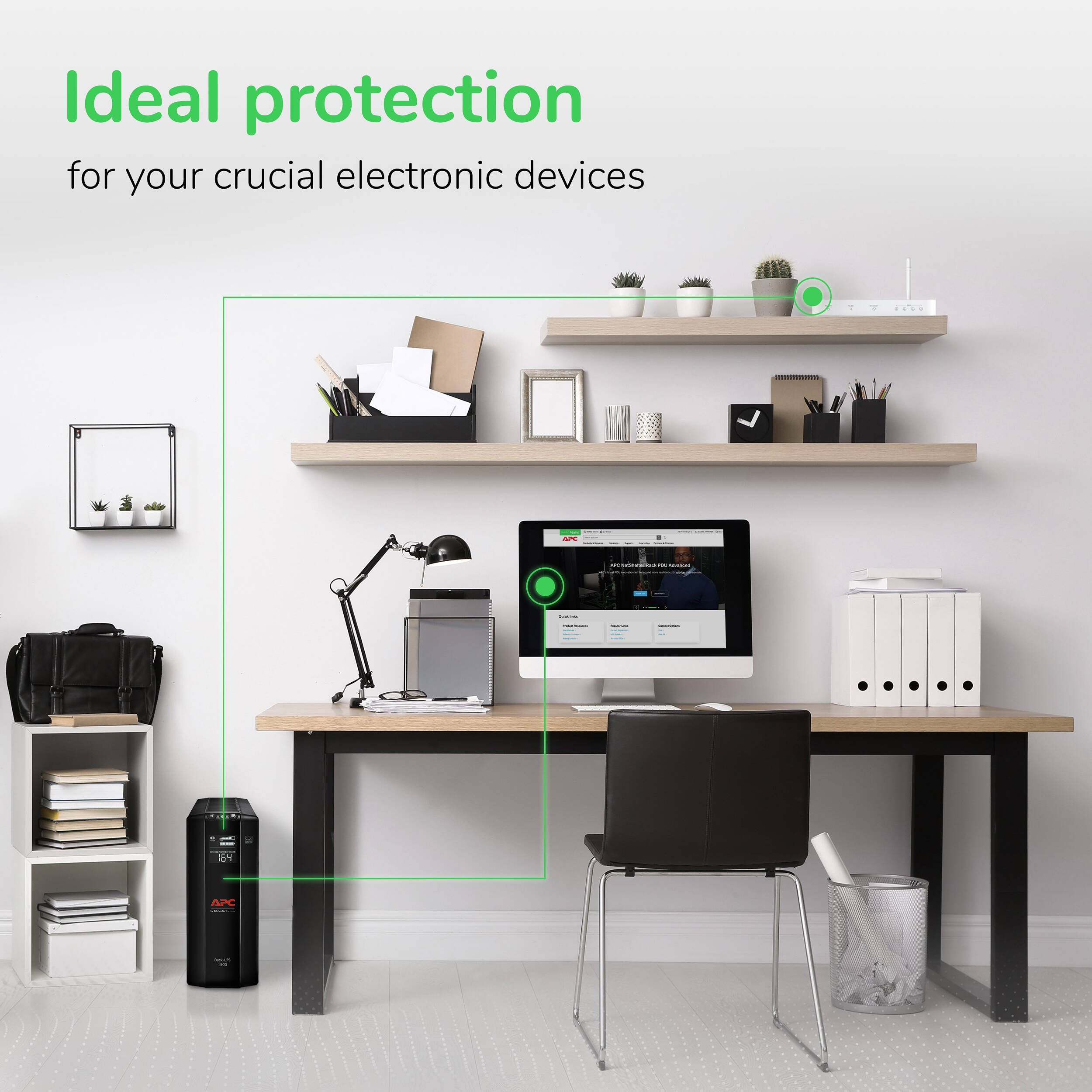 APC Back-UPS Pro BX1500M 1,500 VA desktop UPS with AVR and 10 outlets — view 9