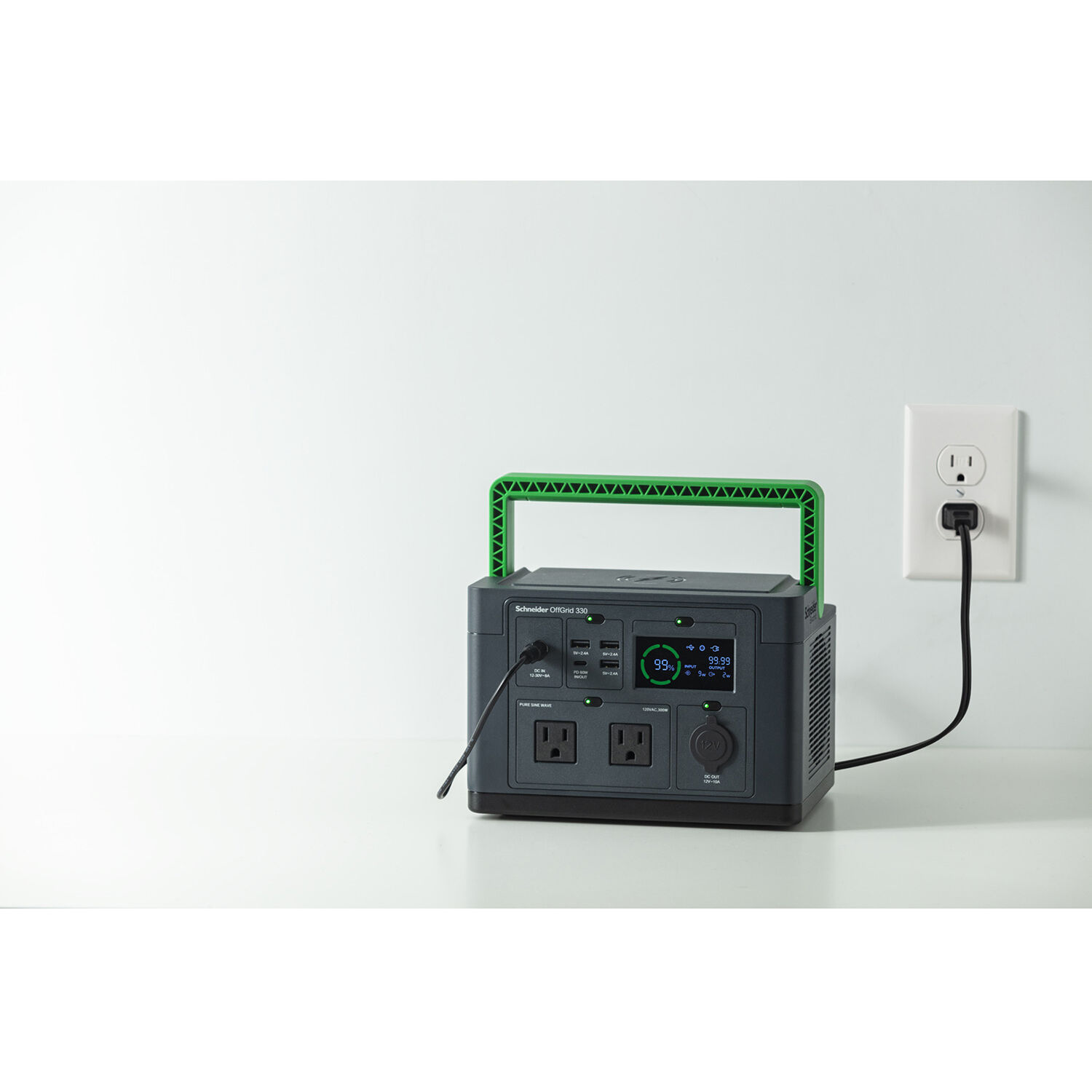 APC Schneider OffGrid Portable Power Station 330 with 332 Wh lithium-ion battery and 2 NEMA outlets — view 7