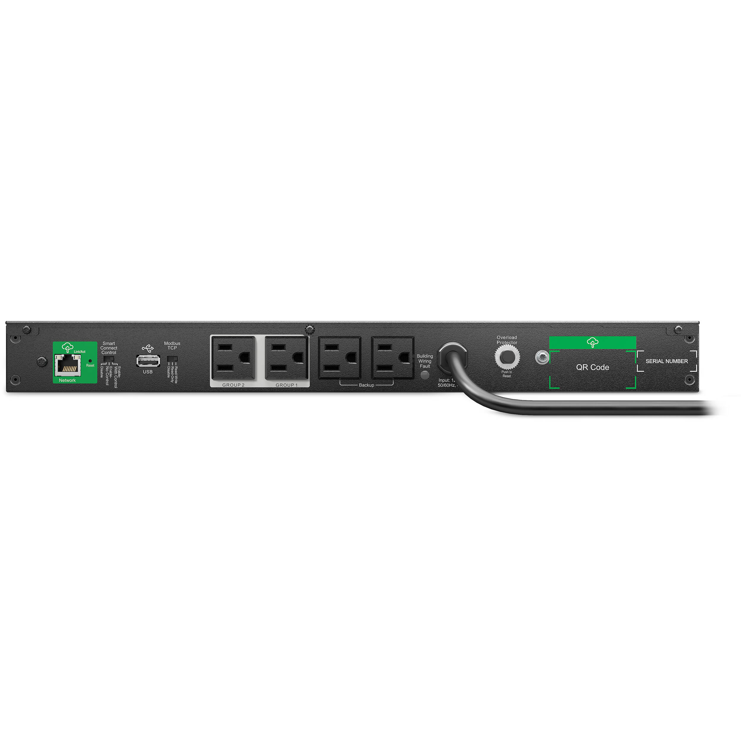 APC Smart-UPS Li-Ion short depth 500VA 1U 120V rack mount UPS with SmartConnect — view 4
