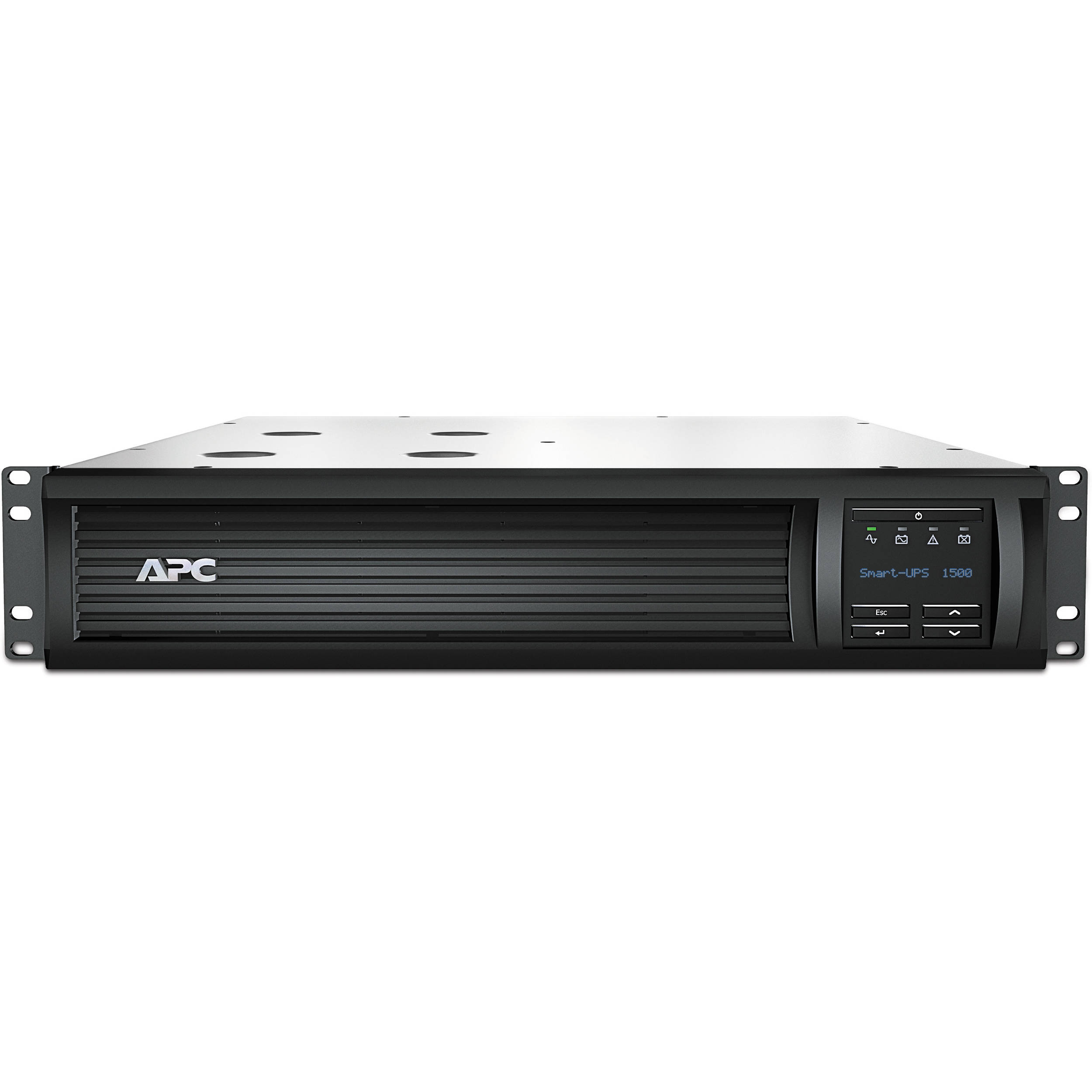 APC Smart-UPS 1500VA LCD 2U rack mount 120V UPS with front LCD display — view 2