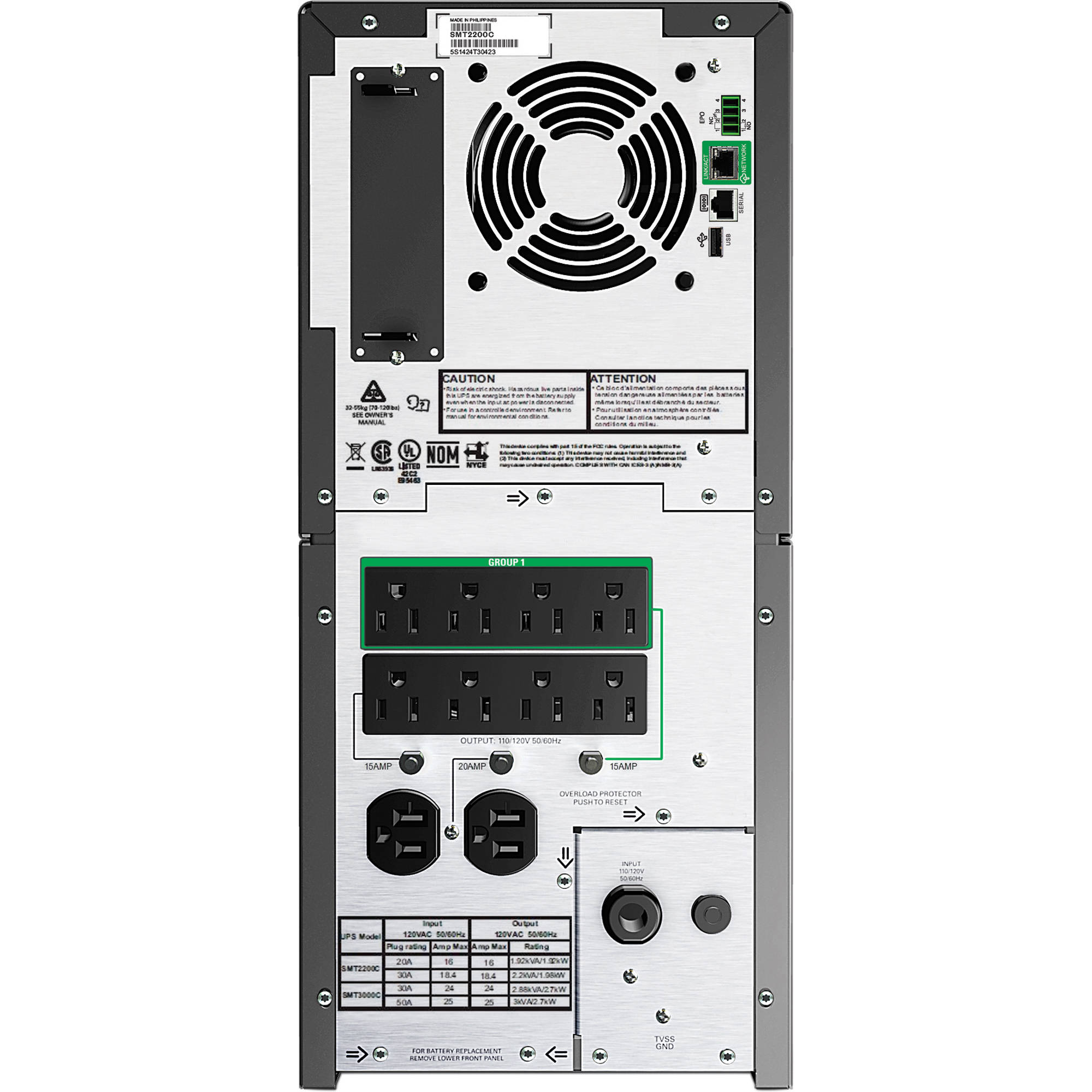 APC Smart-UPS C LCD 120V 2200VA line-interactive UPS with LCD display — view 2