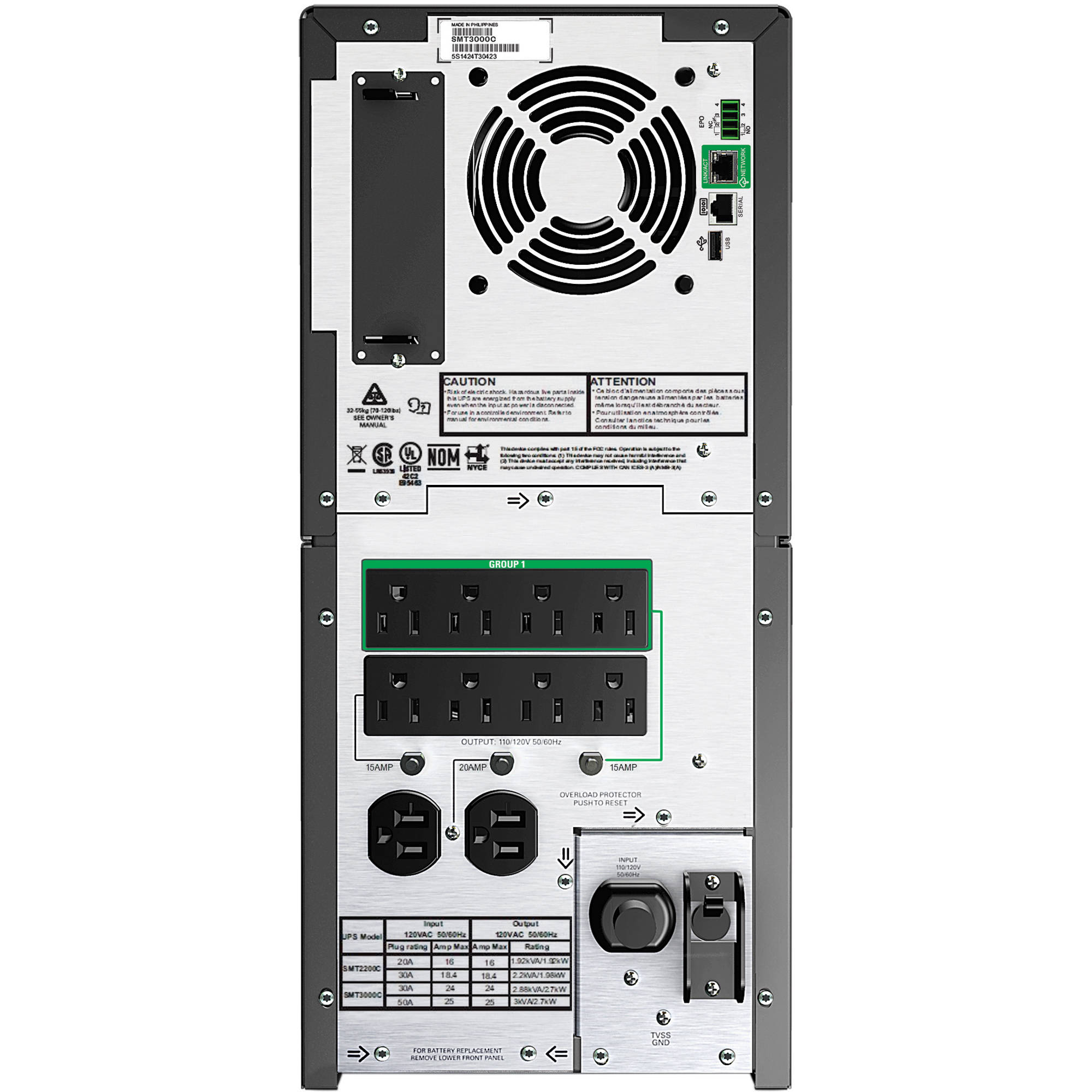 APC Smart-UPS C LCD SMT3000C 3,000 VA tower UPS with LCD and SmartConnect — view 2