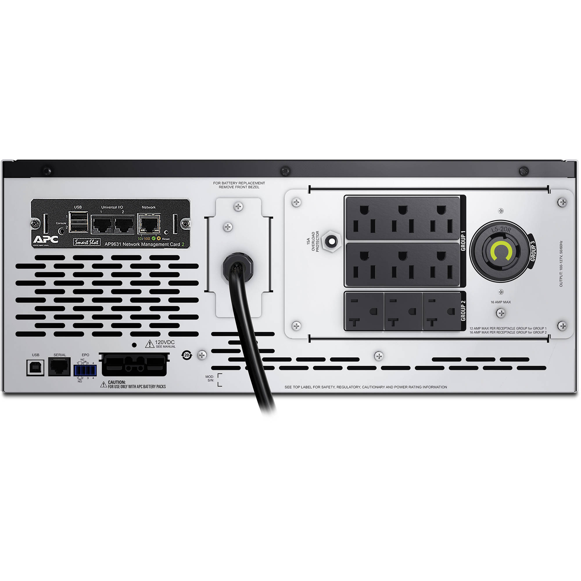 APC Smart-UPS X 2000VA rack/tower LCD UPS with network card support — view 3