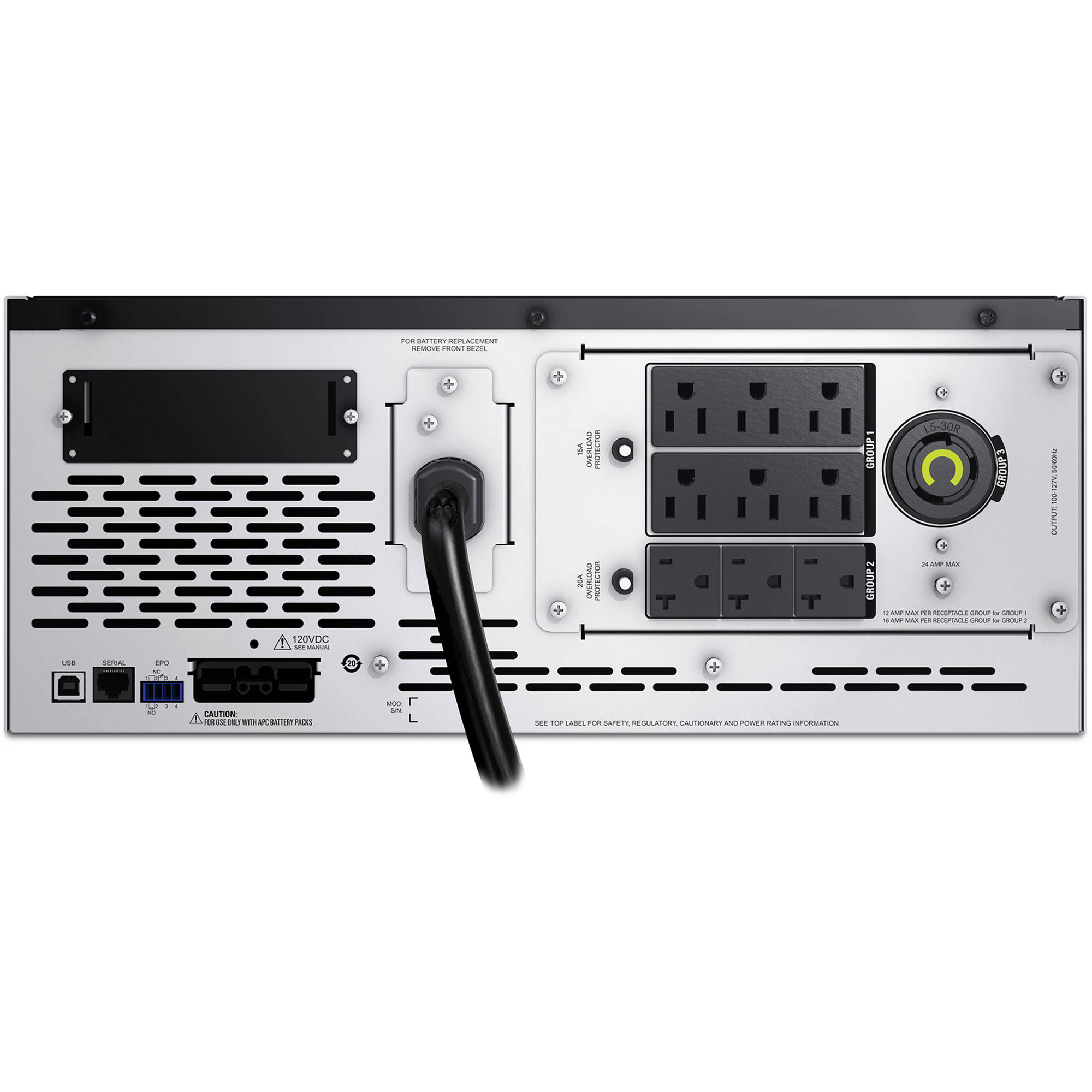 APC Smart-UPS X 3000VA rack/tower LCD UPS for server and network power protection — view 4