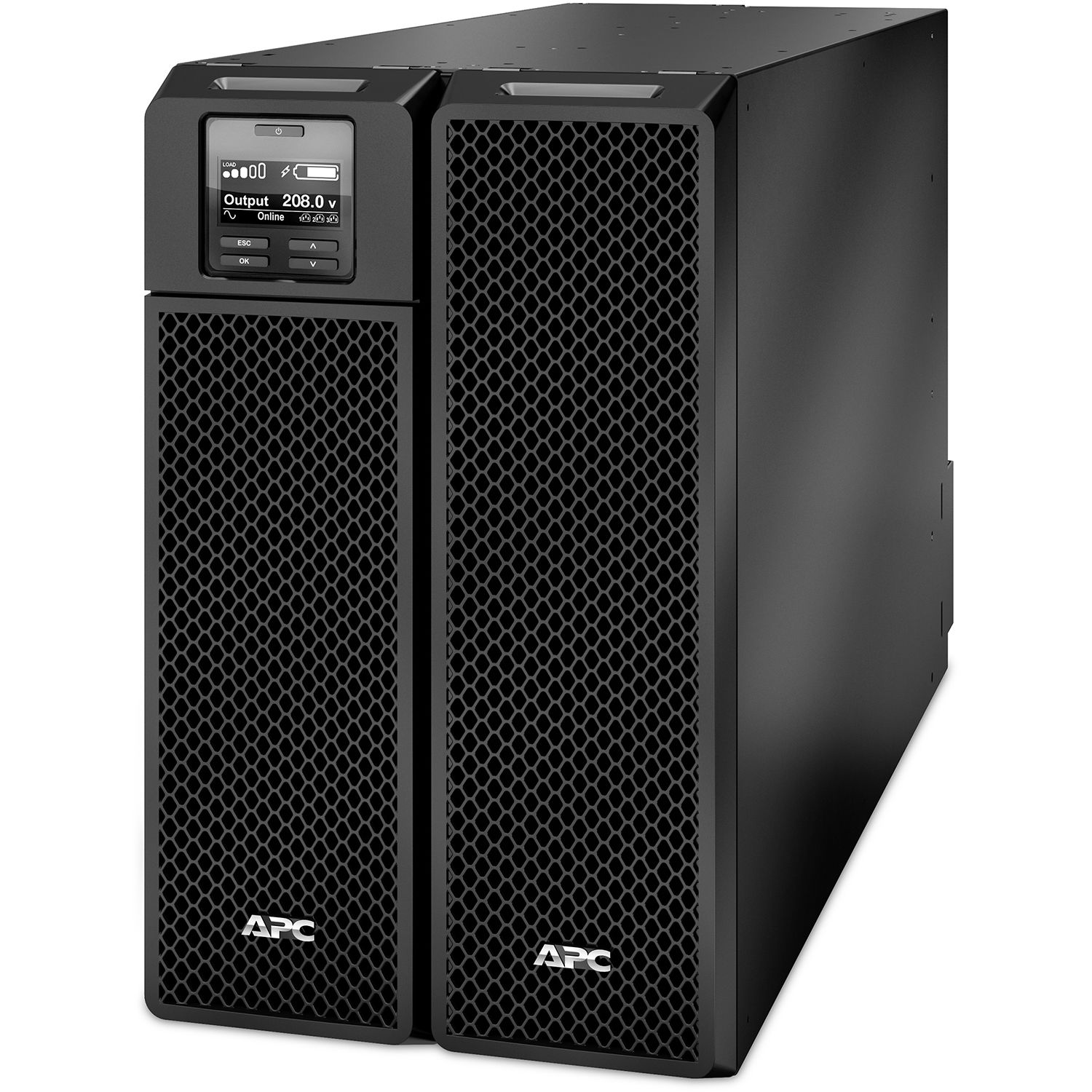 APC Smart-UPS SRT10KXLT 10,000 VA 208 V rack-mount online UPS with NEMA L6 outlets — view 2