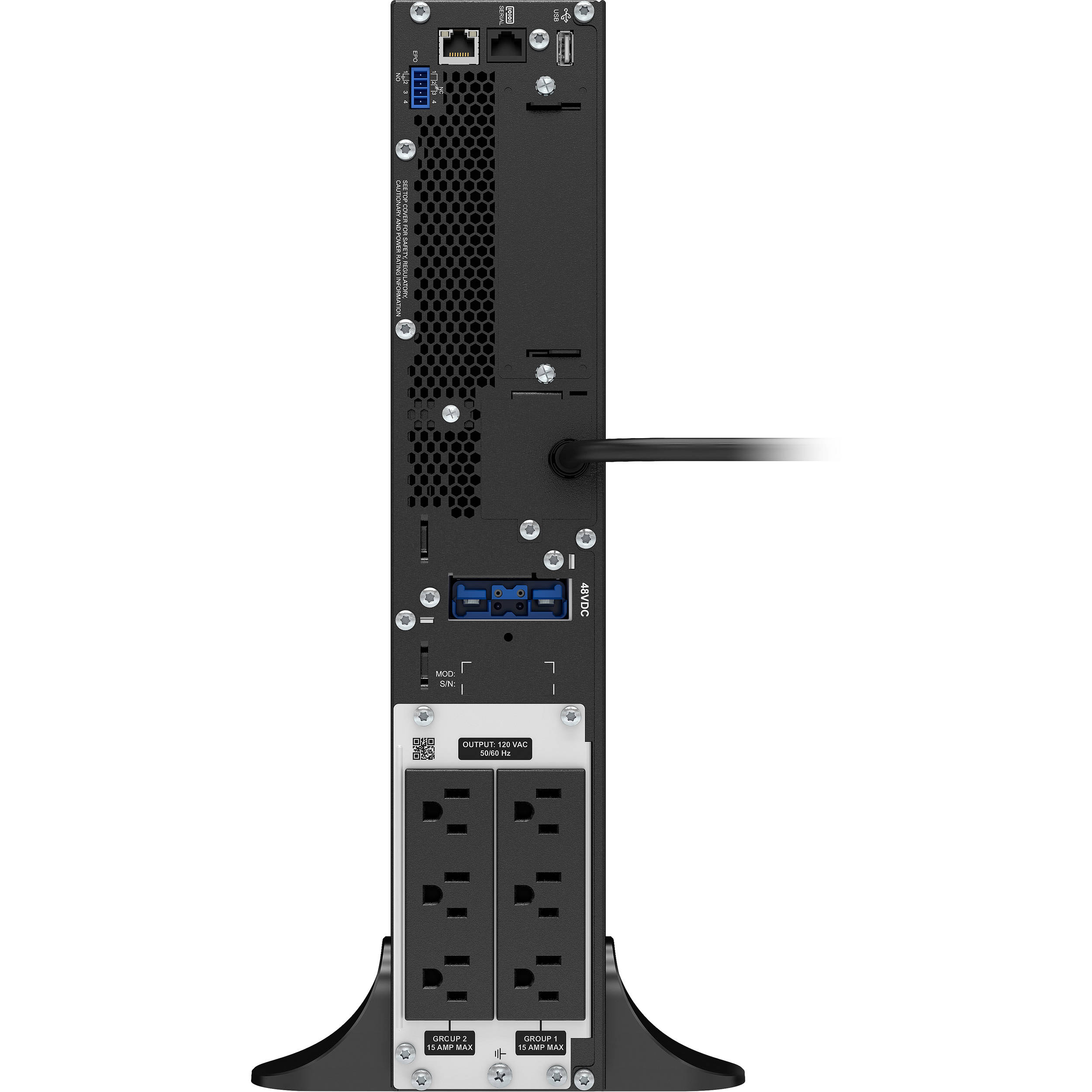 APC Smart-UPS SRT 1500VA 120V rack-mount online UPS for network and server protection — view 4