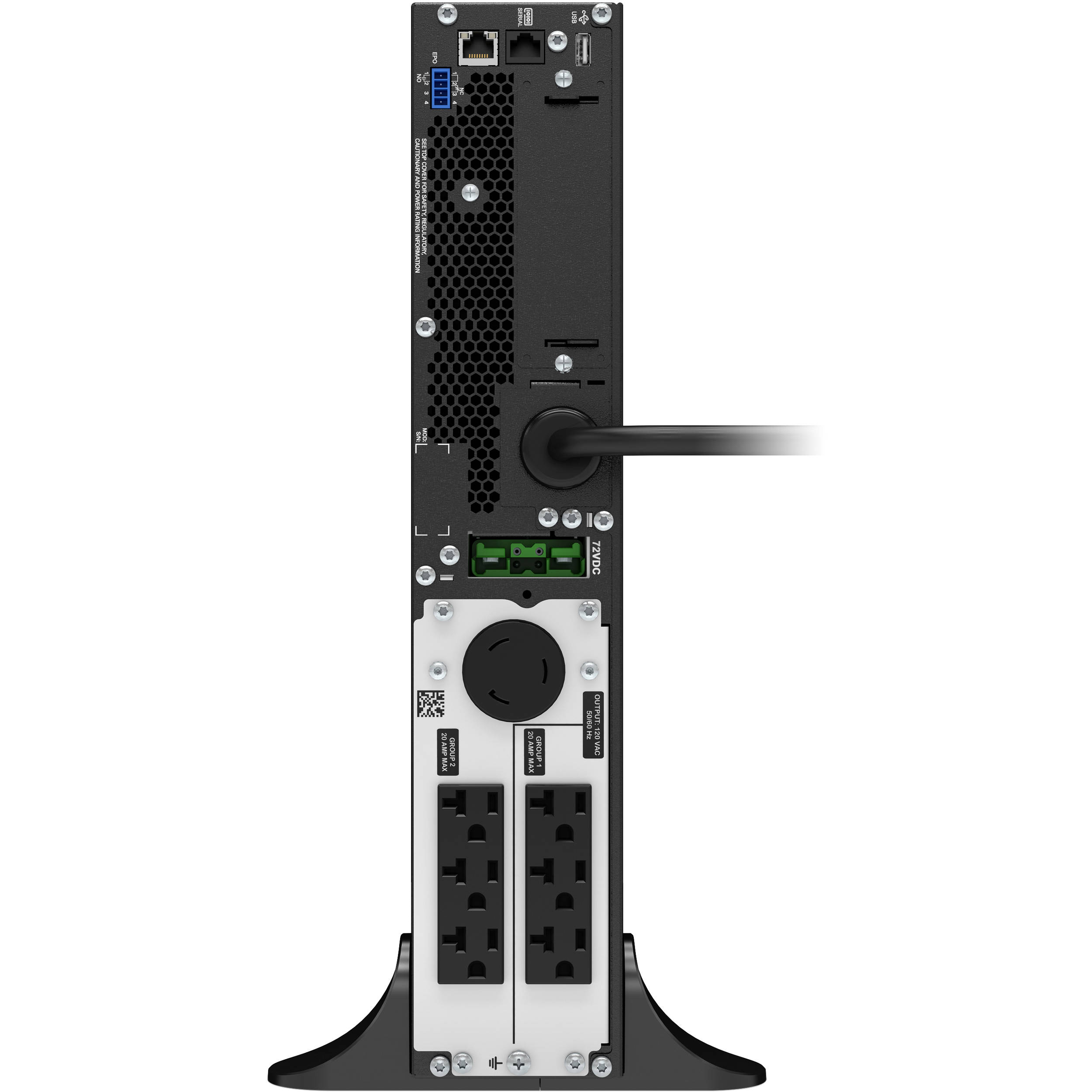 APC Smart-UPS SRT 2200VA 120V rack-mount online UPS for servers and network gear — view 4