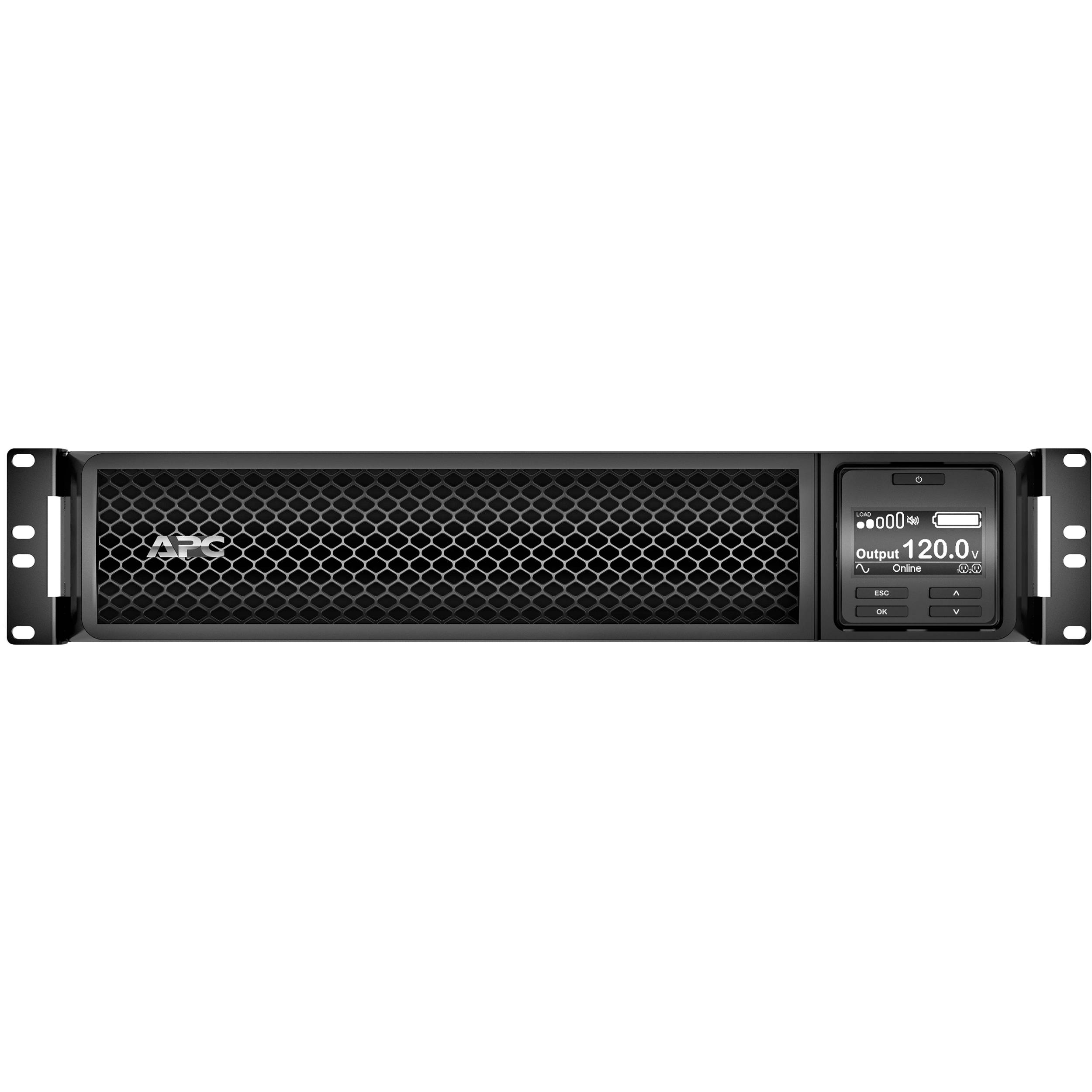 APC Smart-UPS SRT 3000VA rack-mount UPS with network management card support — view 2