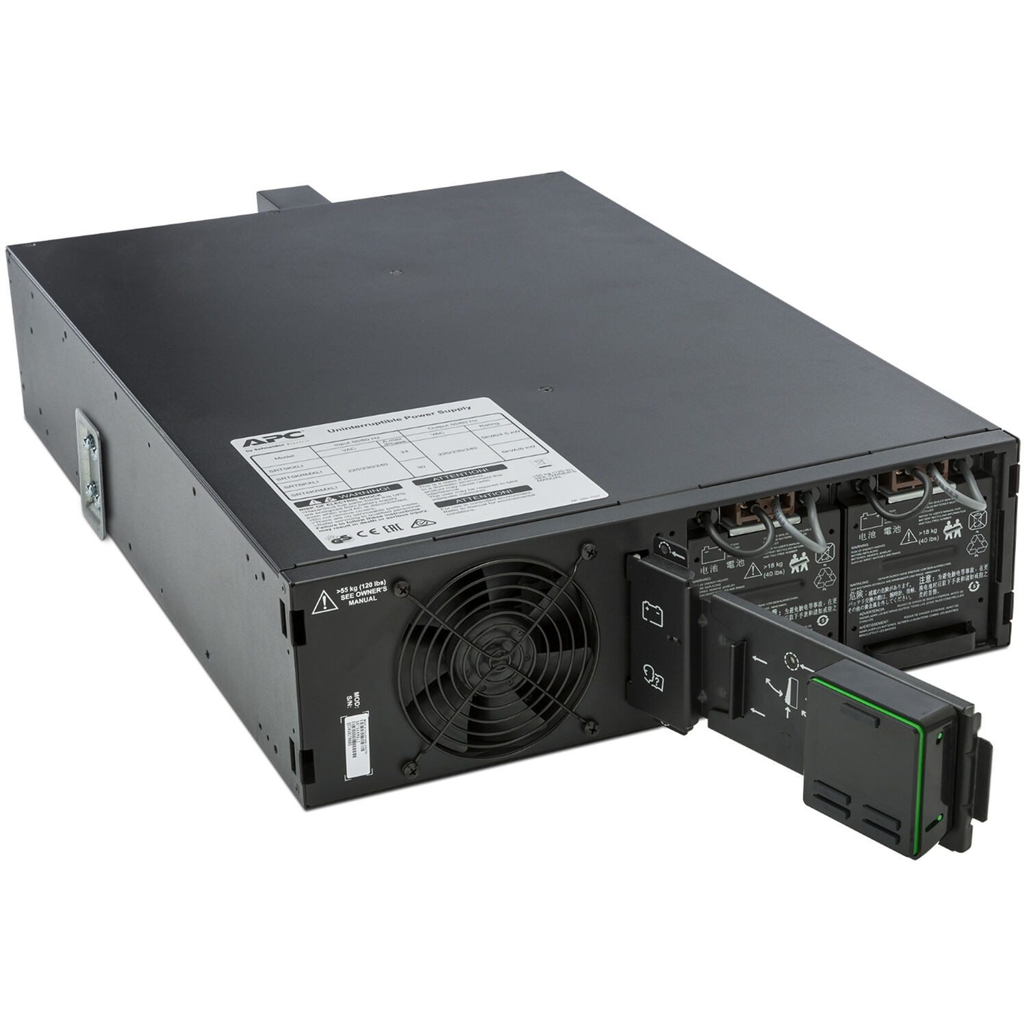 APC Smart-UPS On-Line 5,000 VA 5U rackmount UPS with NEMA outlets for 208 V enterprise power protection — view 2