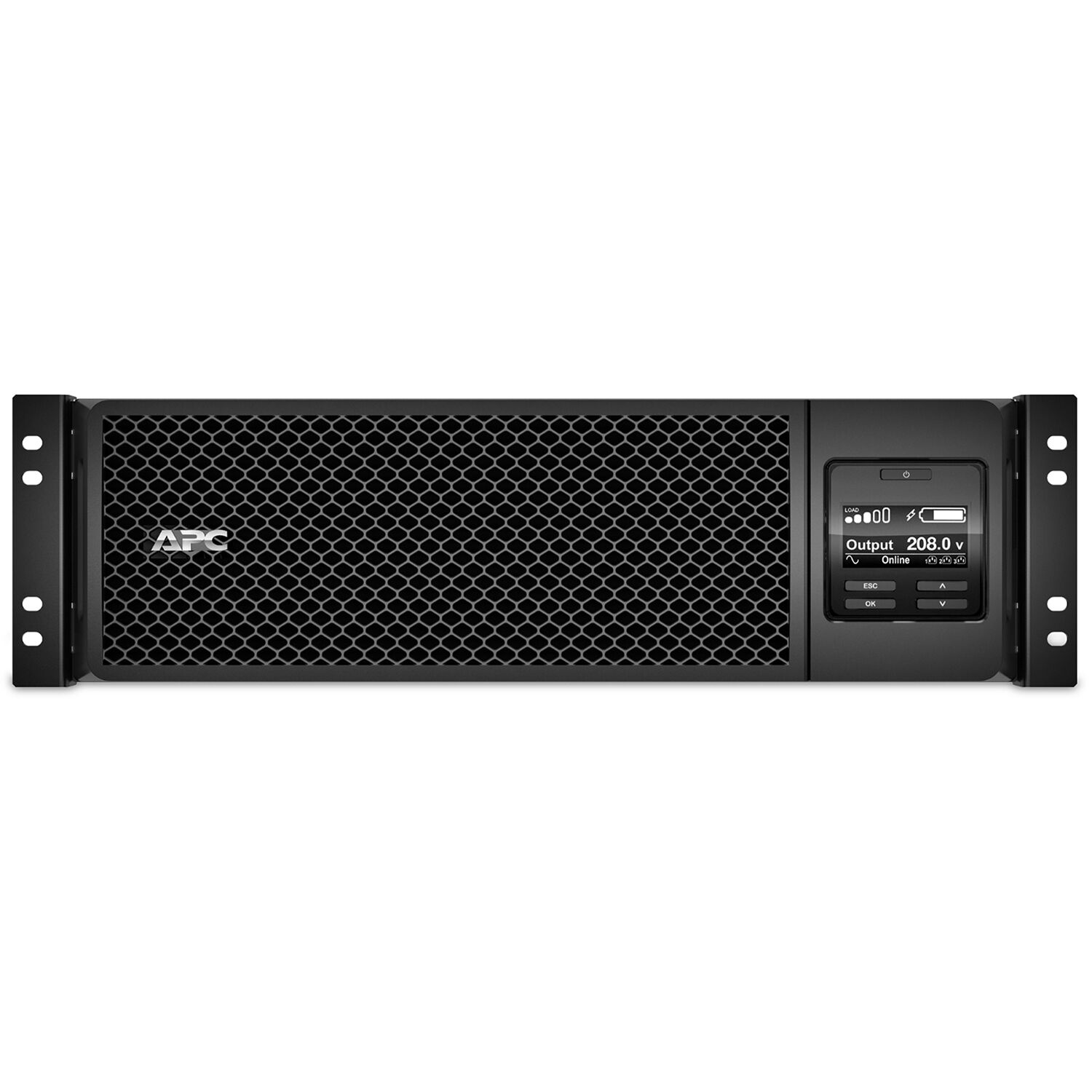 APC Smart-UPS SRT 5000VA RM rack-mount online UPS with 5,400 VA capacity for enterprise racks — view 2