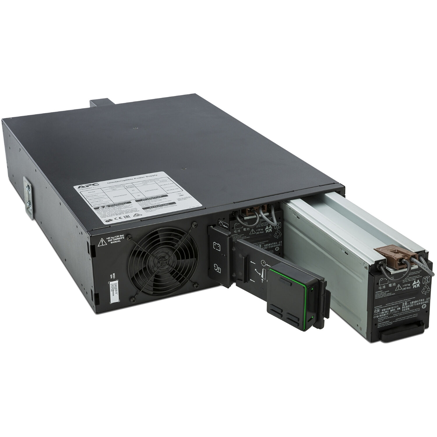 APC Smart-UPS SRT 5000VA RM rack-mount online UPS with 5,400 VA capacity for enterprise racks — view 7