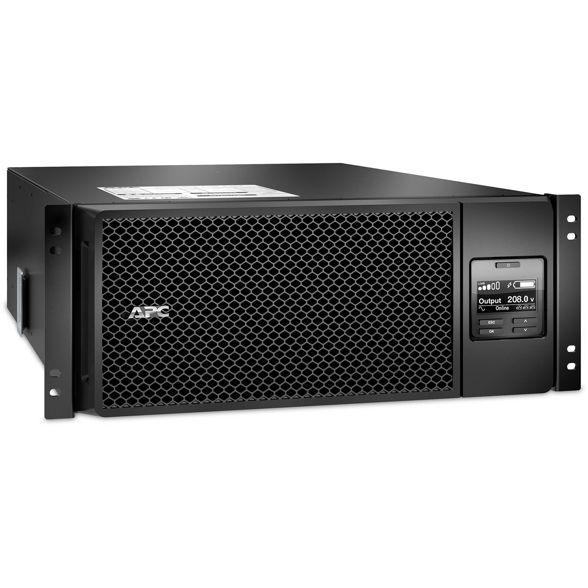 APC SRT6KRMXLT 6,000 W 208 V rack-mount Smart-UPS On-Line for enterprise IT power protection — view 3