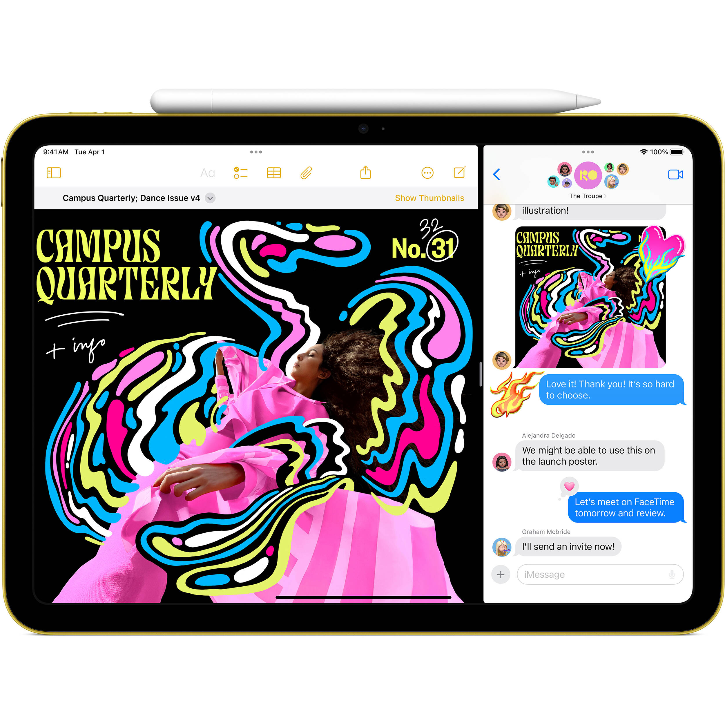 Apple iPad (A16) Wi‑Fi 128GB Silver business tablet — view 4