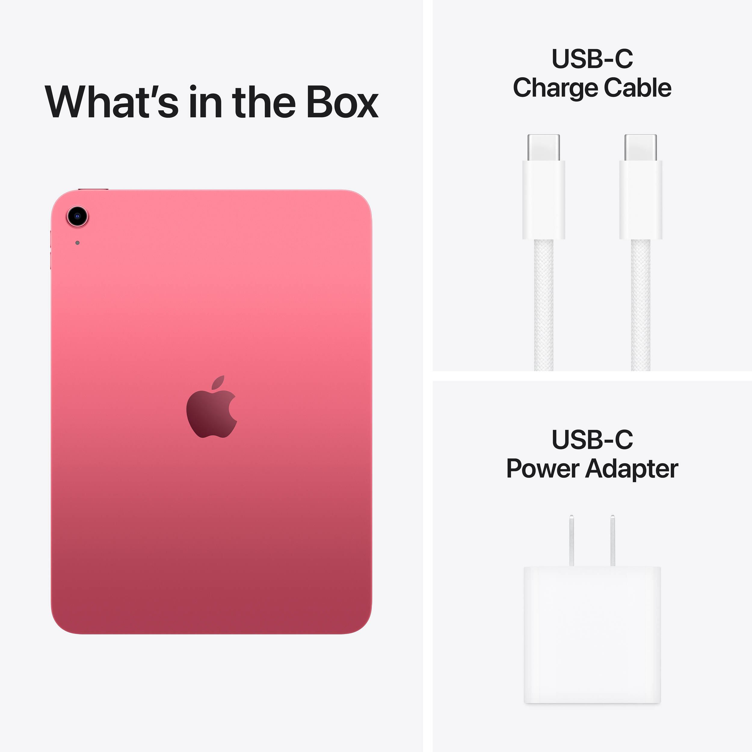 Pink Apple iPad (A16) Wi-Fi 128GB tablet front view — view 8