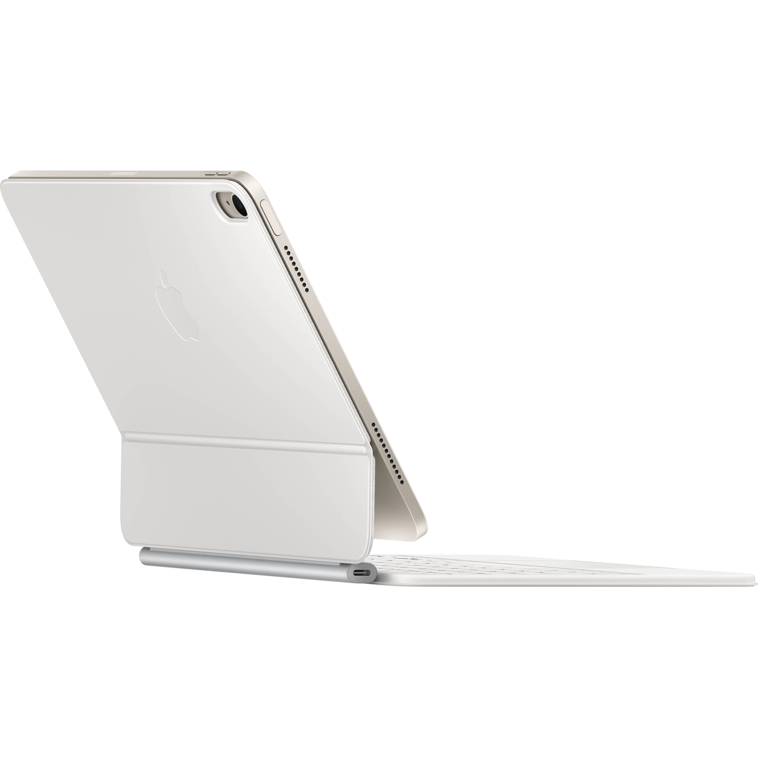 Apple Magic Keyboard for iPad Air 11-inch (M3) in white with integrated trackpad and backlit keys — view 5