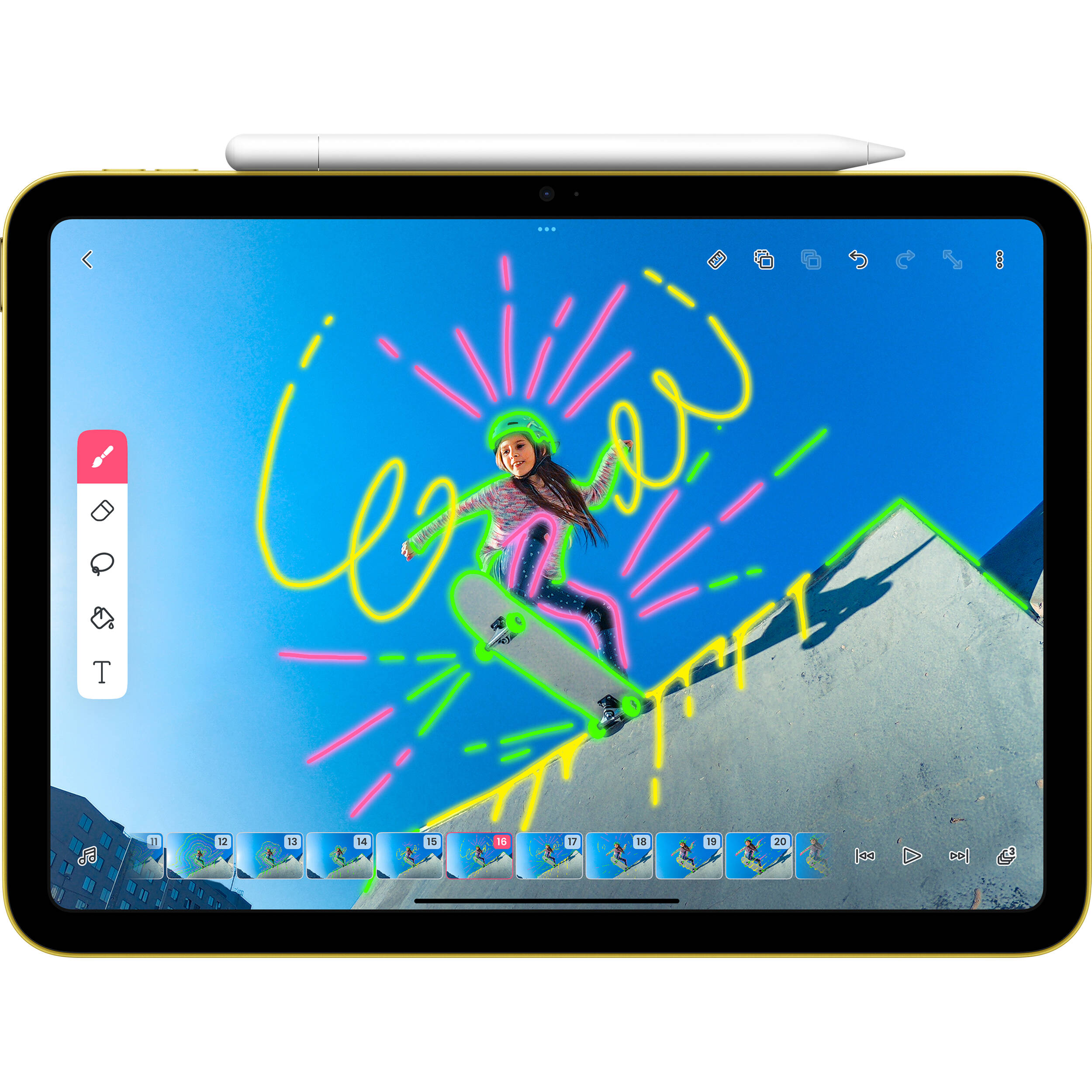 Apple Pencil USB-C stylus for compatible iPad models — view 3