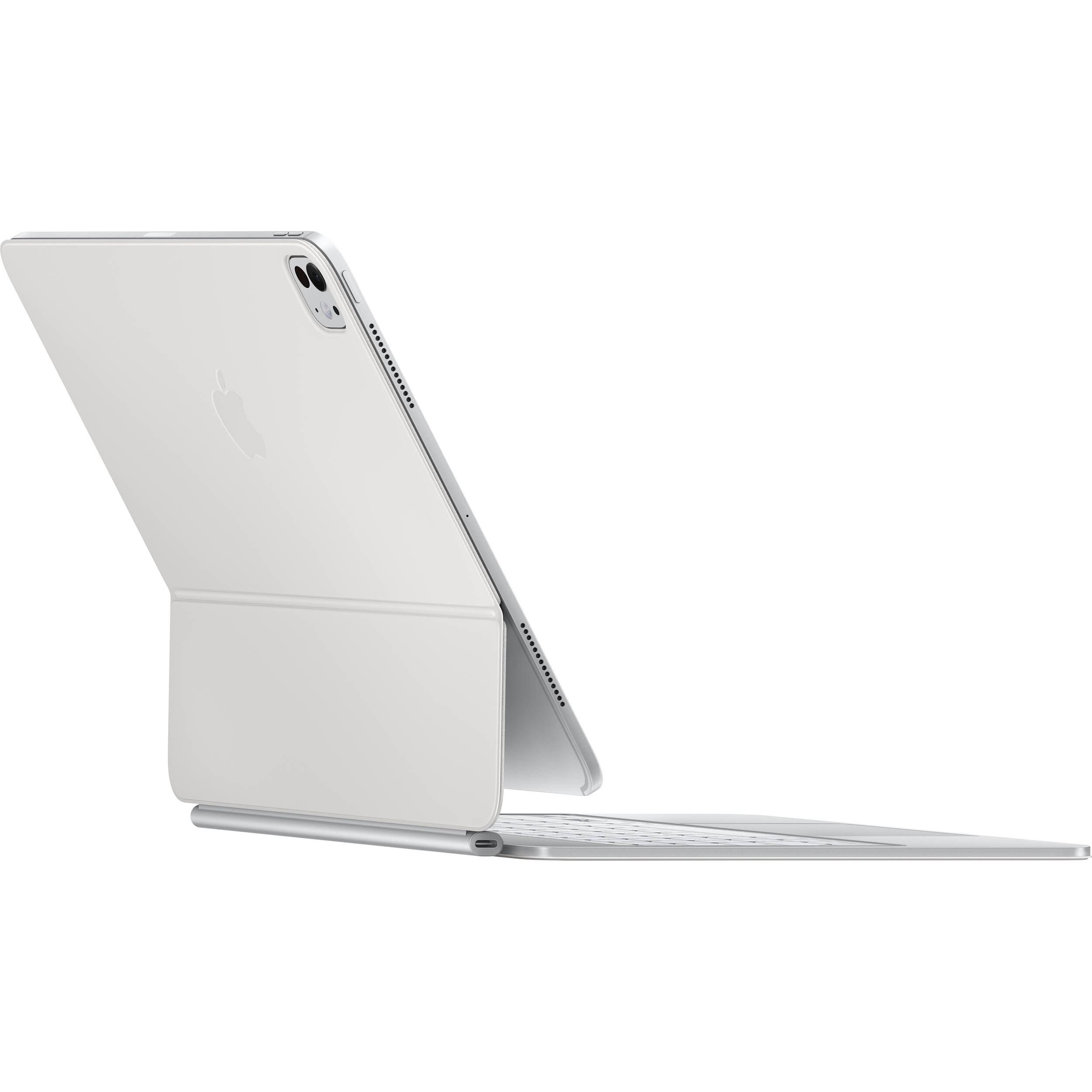 Apple Magic Keyboard for iPad Pro 13 in white, shown as a floating keyboard case with integrated trackpad — view 5