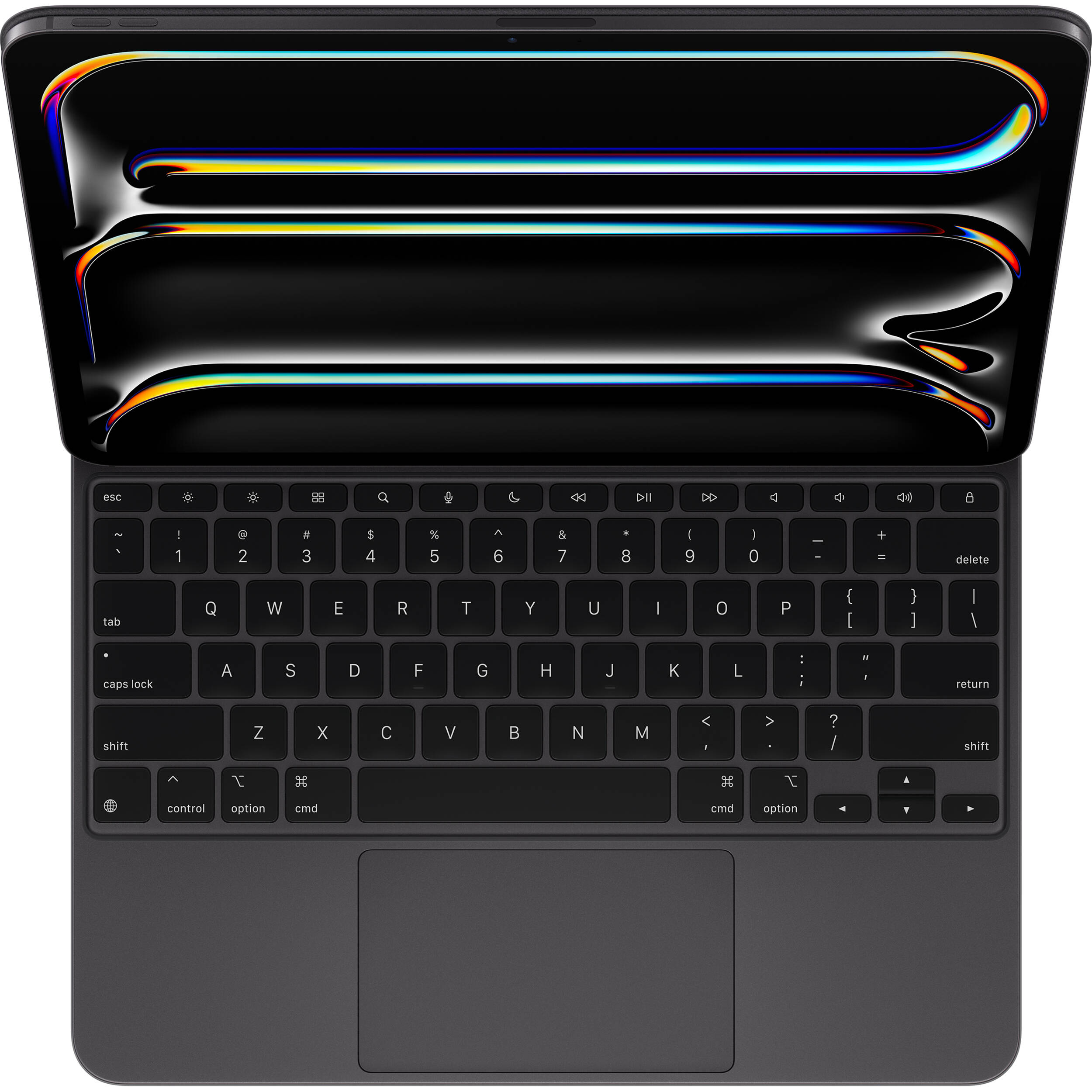 Black Apple Magic Keyboard case for iPad Pro 13-inch with trackpad and floating design — view 2
