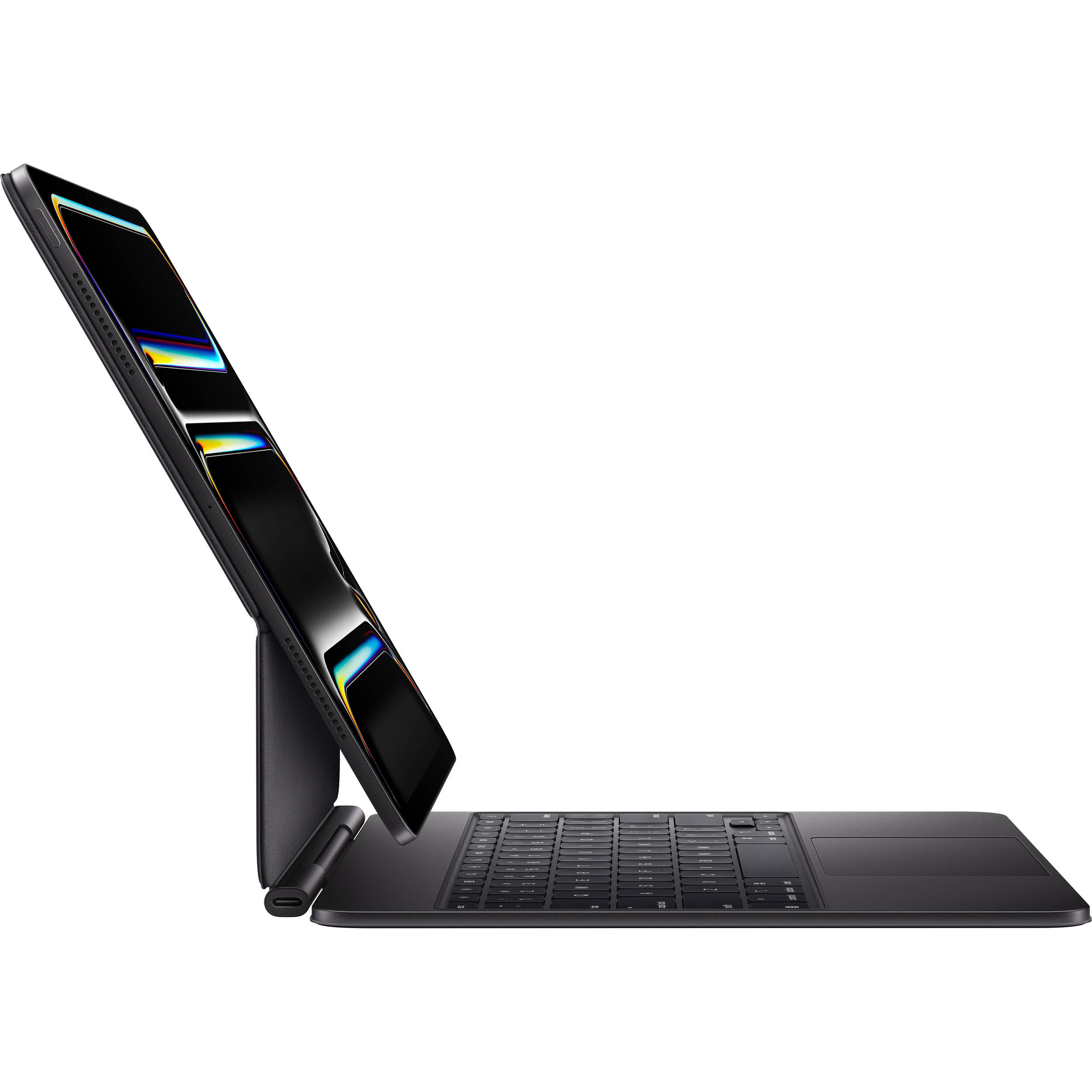 Black Apple Magic Keyboard case for iPad Pro 13-inch with trackpad and floating design — view 4