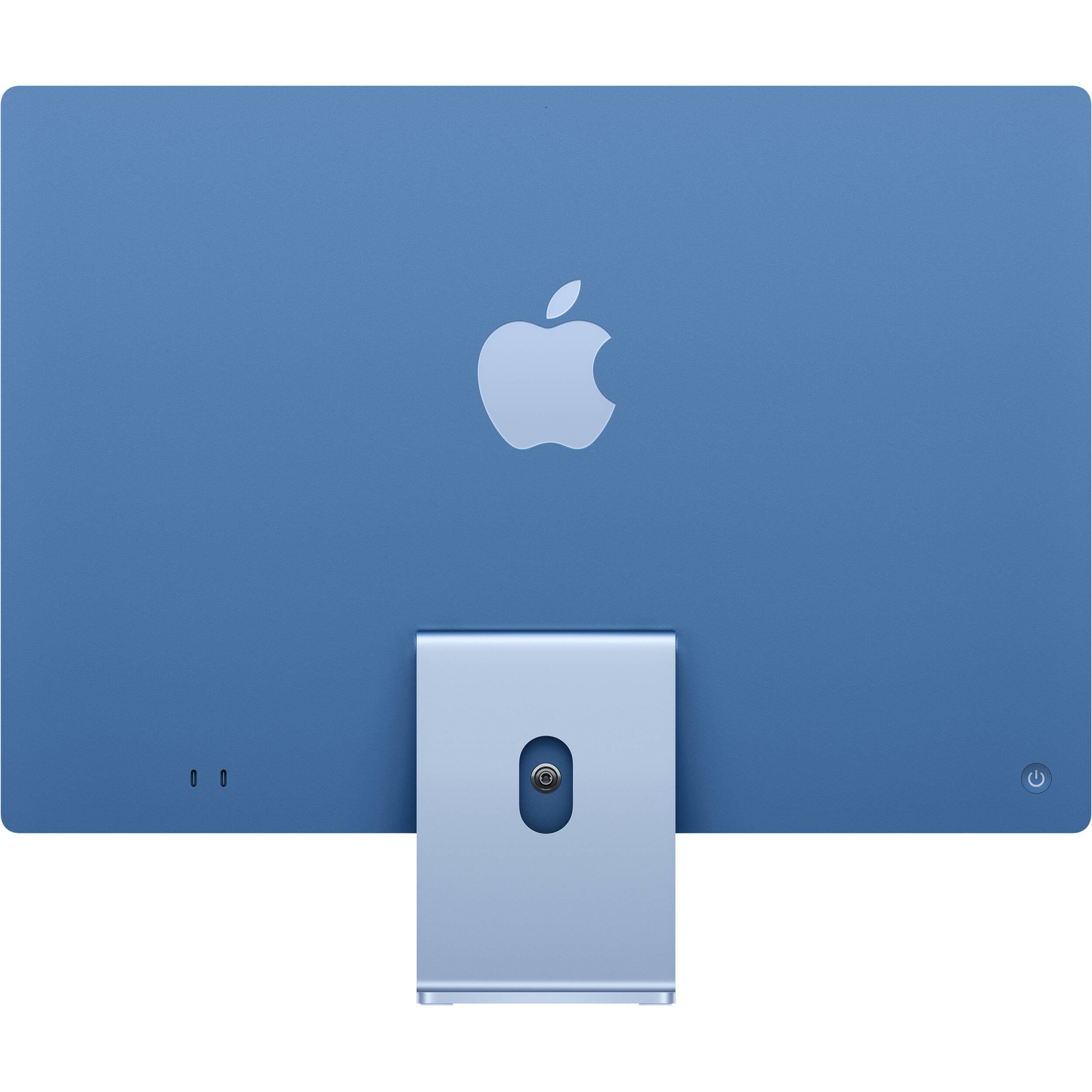 Apple iMac 24-inch all-in-one desktop in blue with M4 chip, 16 GB memory, and 256 GB SSD — view 2