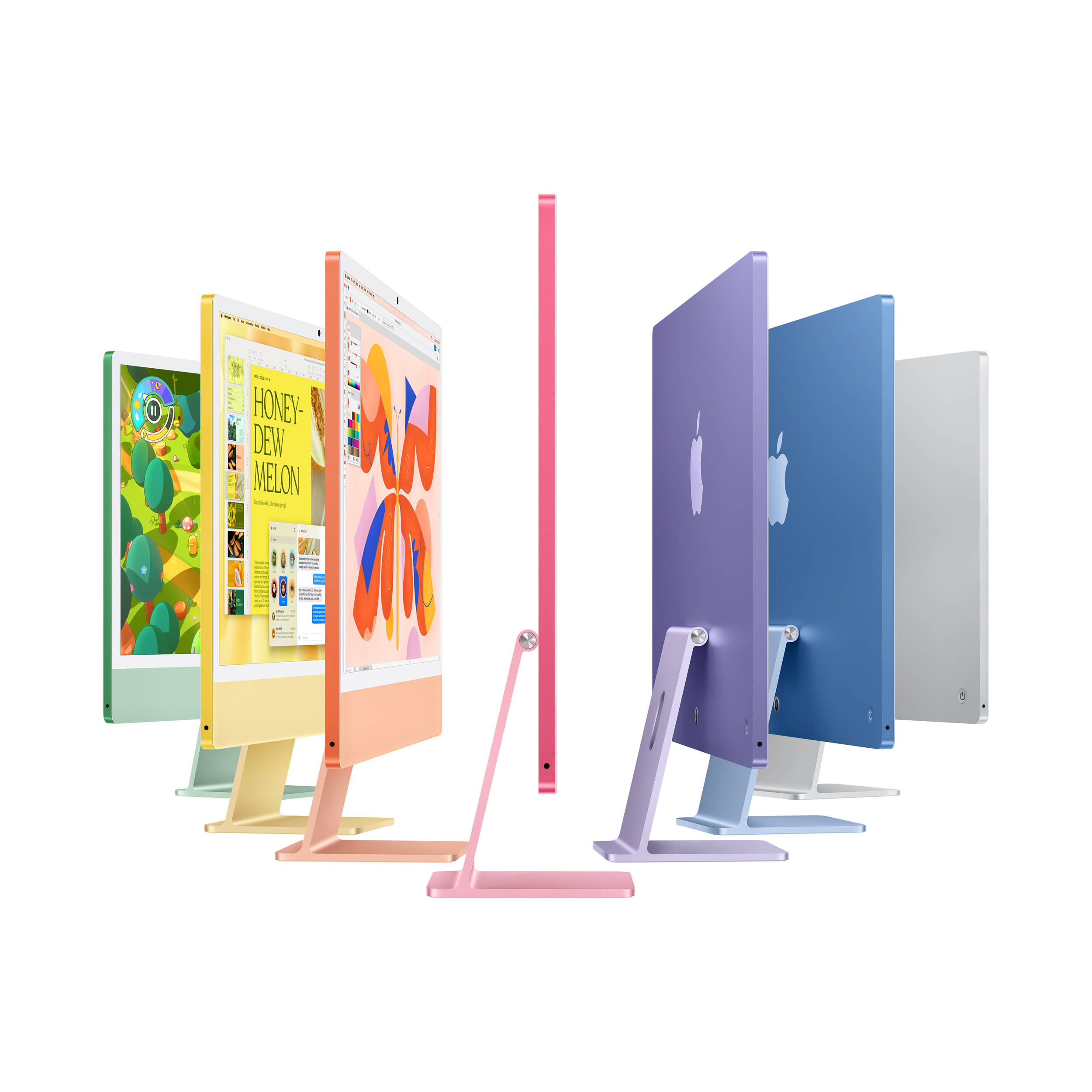 Pink Apple iMac 24-inch all-in-one desktop with 4.5K Retina display — view 4