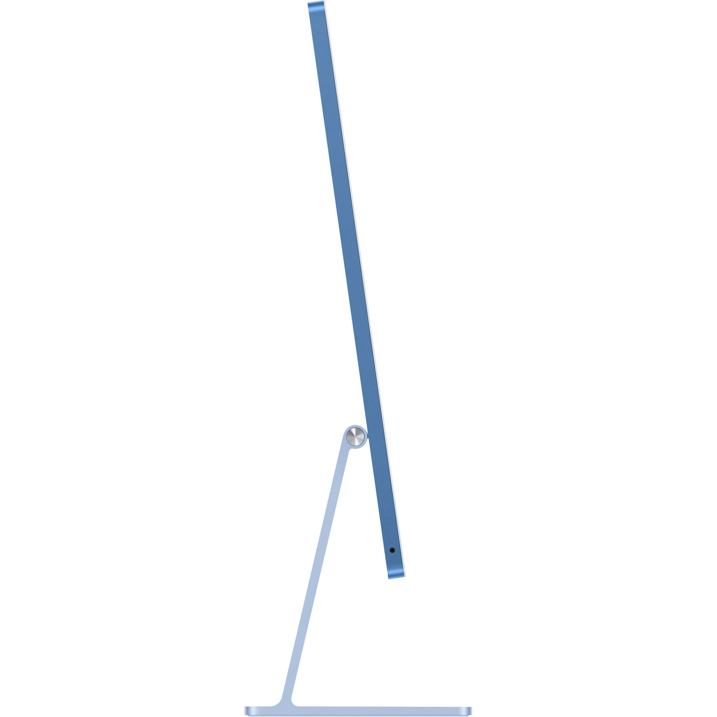 Apple iMac 24-inch all-in-one desktop in blue with slim profile and integrated display — view 3