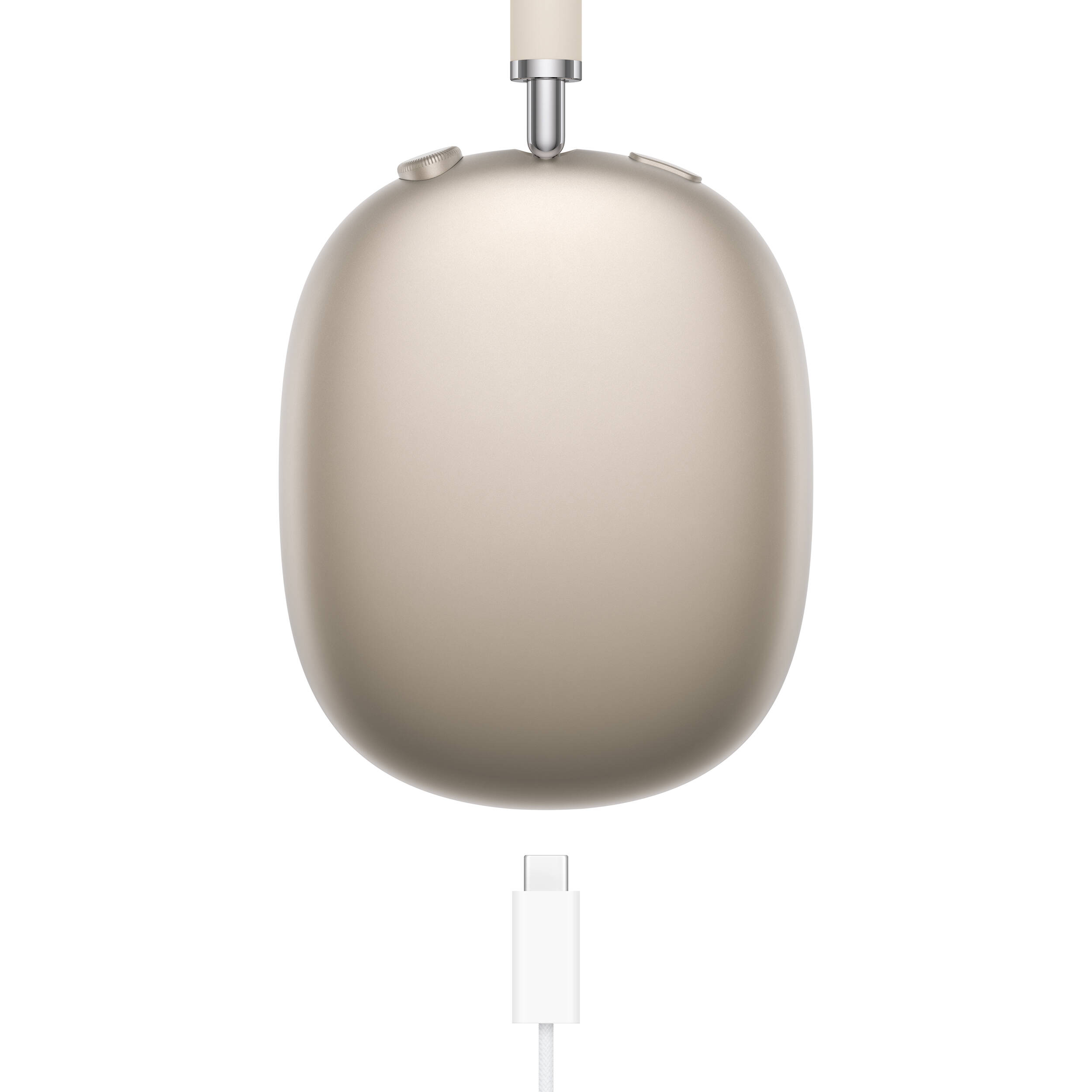 Apple AirPods Max (USB-C) wireless over-ear headphones in Midnight — view 4