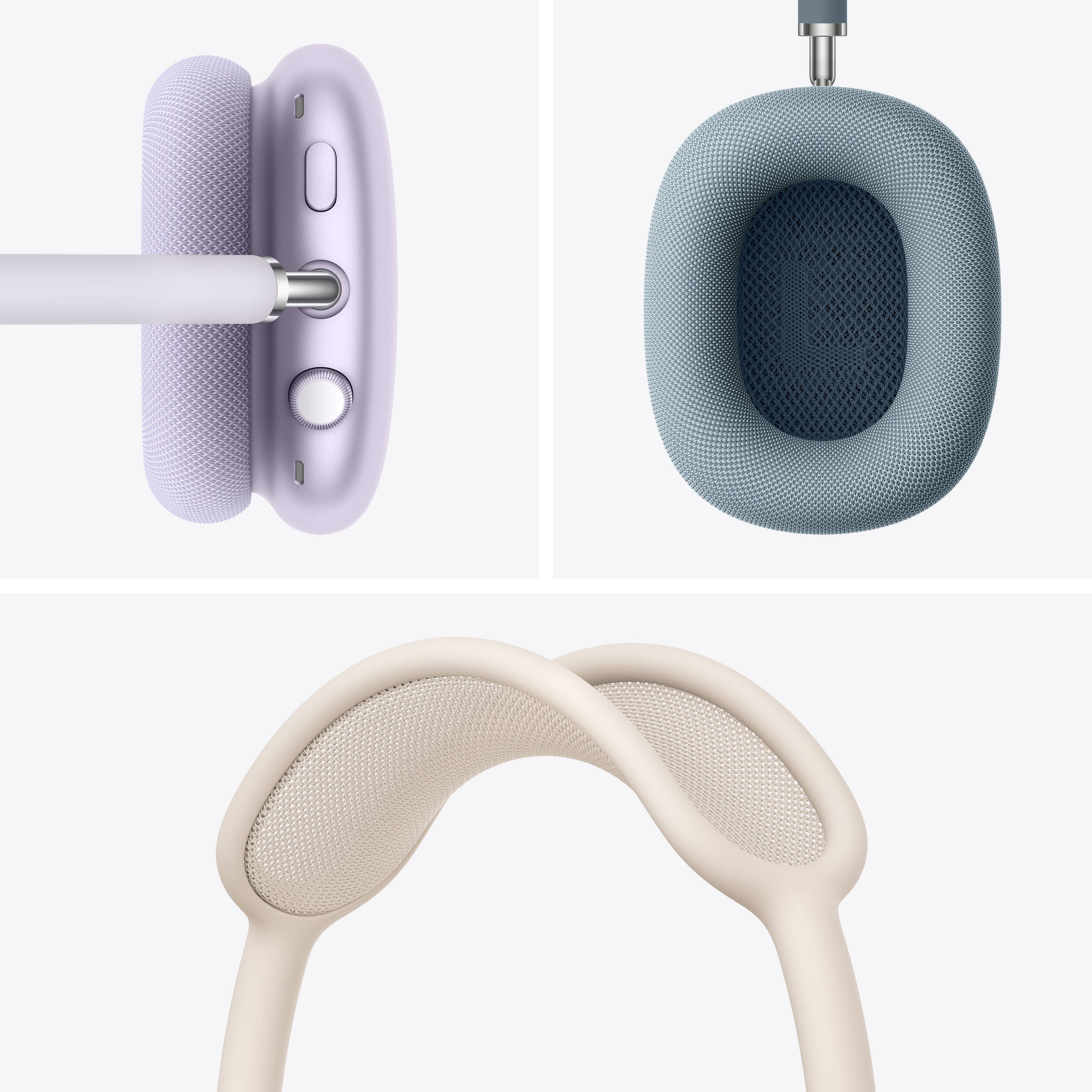 Apple AirPods Max (USB-C) wireless over-ear headphones in Midnight — view 8