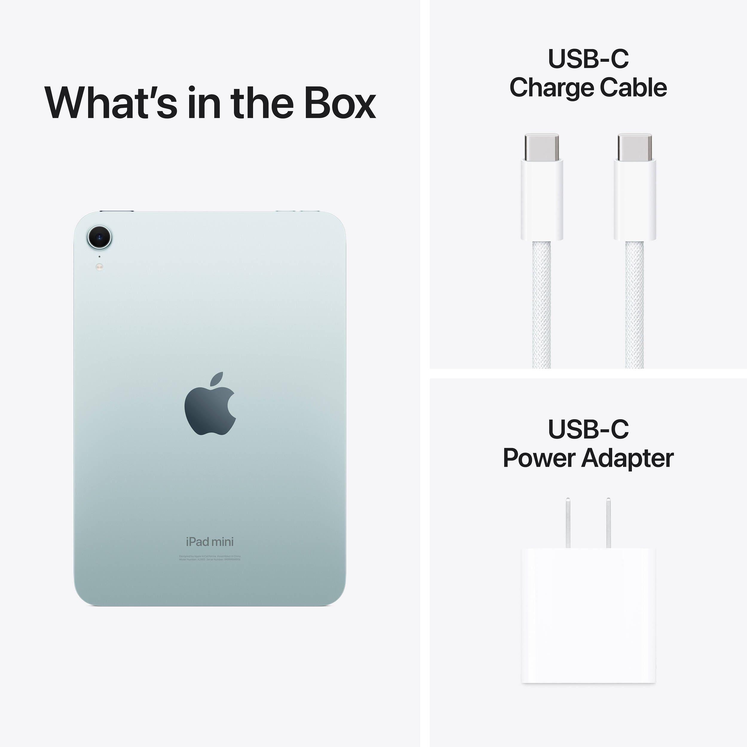 Apple iPad mini with A17 Pro in blue, Wi‑Fi model with 128 GB storage — view 9