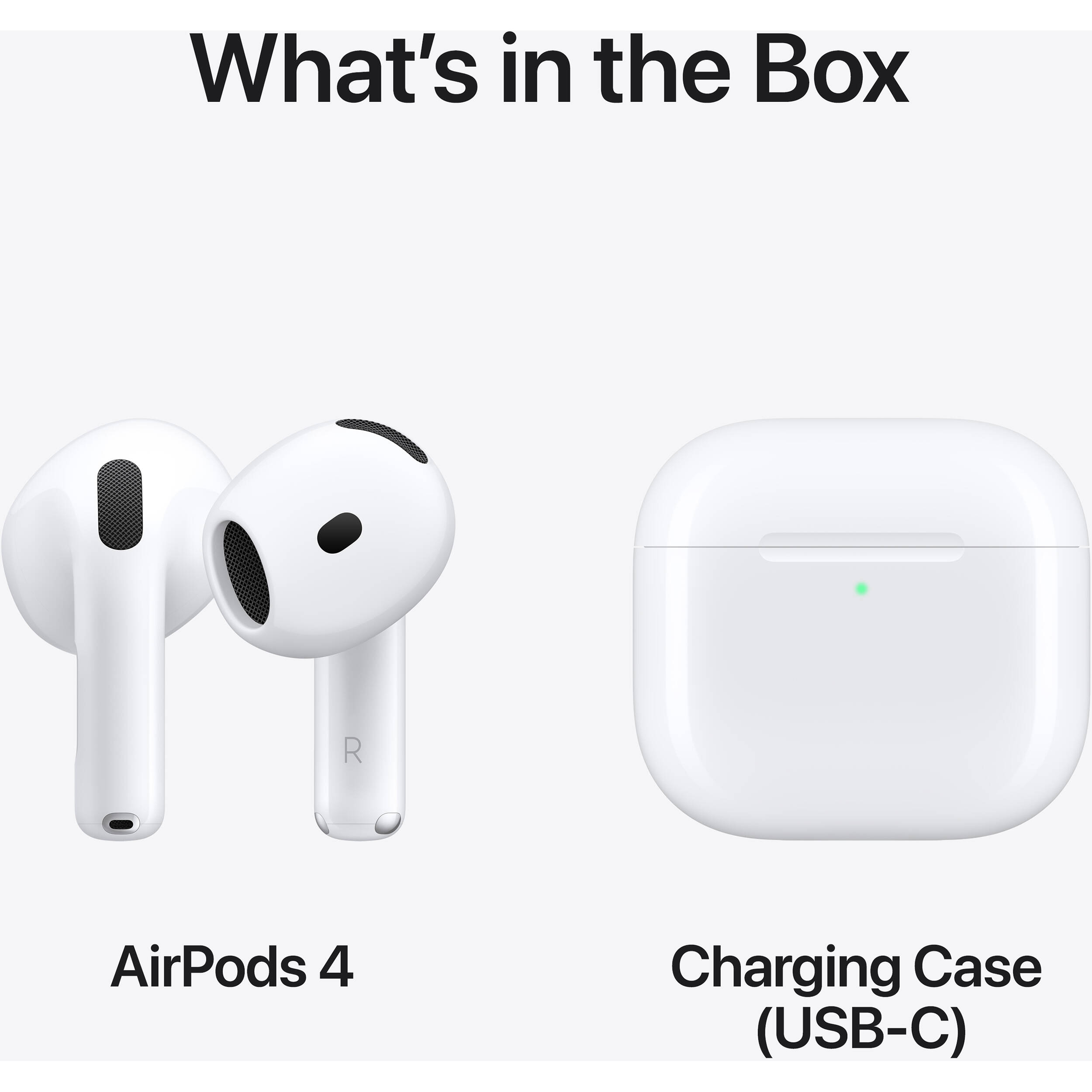 Apple AirPods 4 wireless earbuds with USB-C charging case — view 8