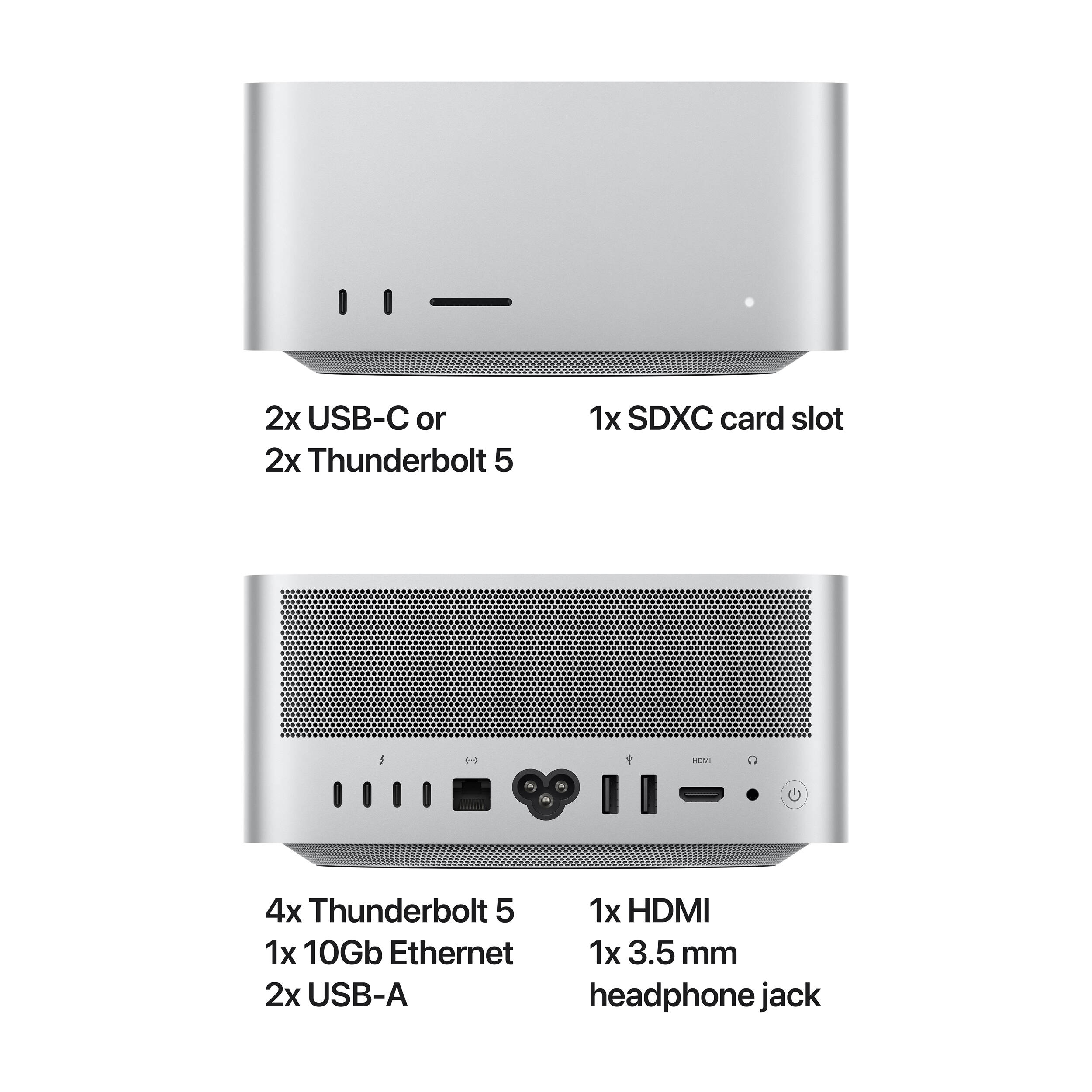 Apple Mac Studio workstation with M4 Max, 16-core CPU, 40-core GPU, 64 GB memory, and 2 TB SSD — view 5