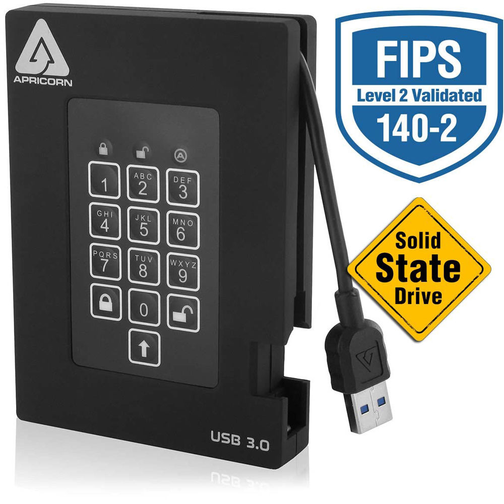 FIPS VALIDATED, 1TB USB 3.0 — view 2