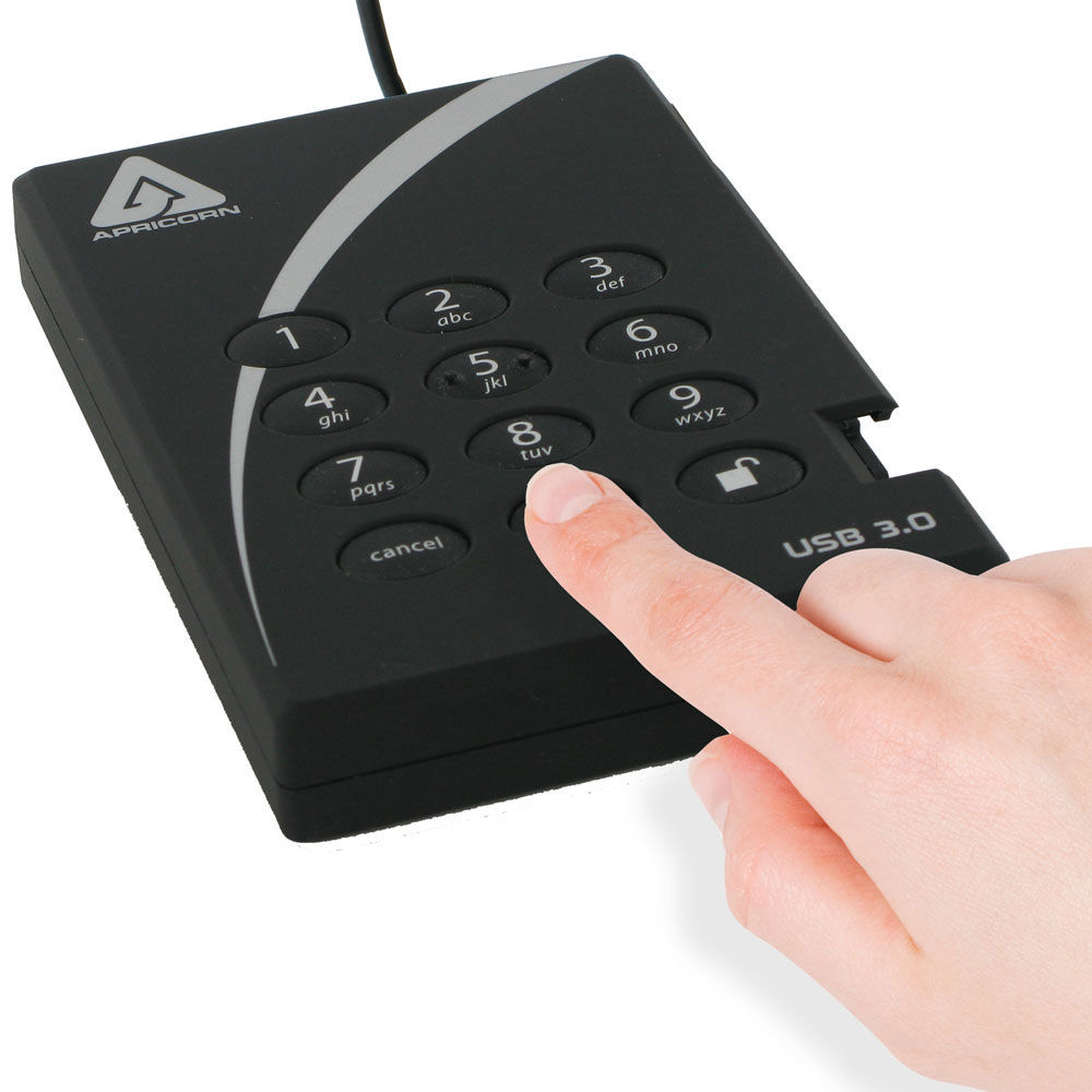 2TB SSD, AEGIS PADLOCK USB 3.0, 256B — view 3