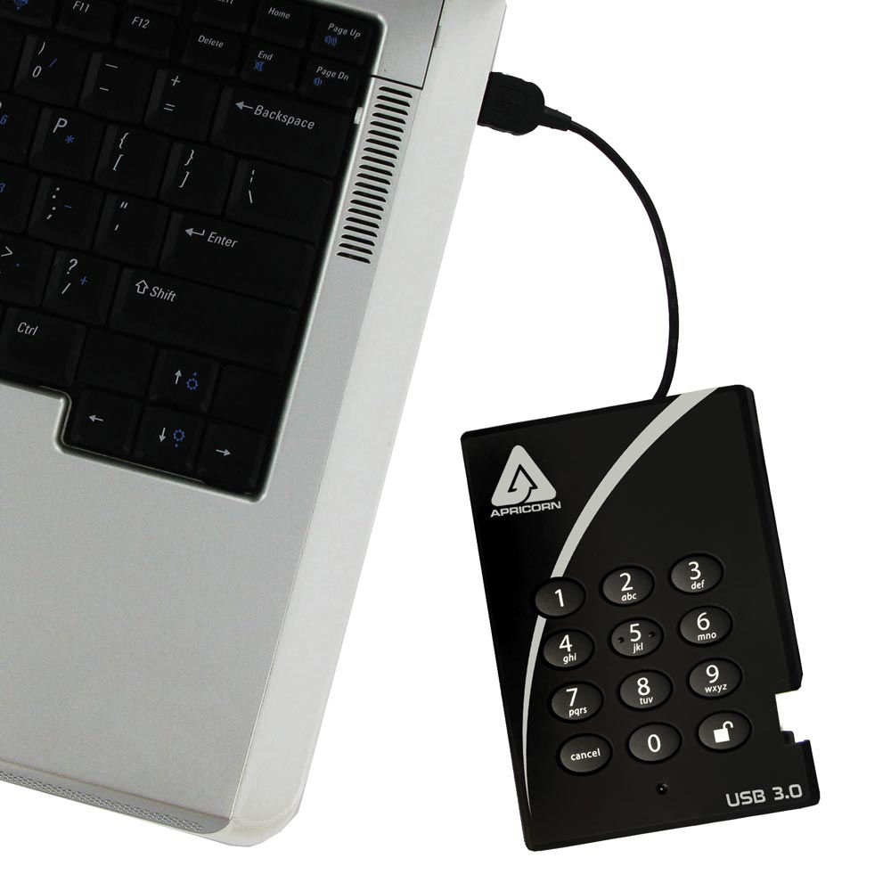 2TB SSD, AEGIS PADLOCK USB 3.0, 256B — view 4