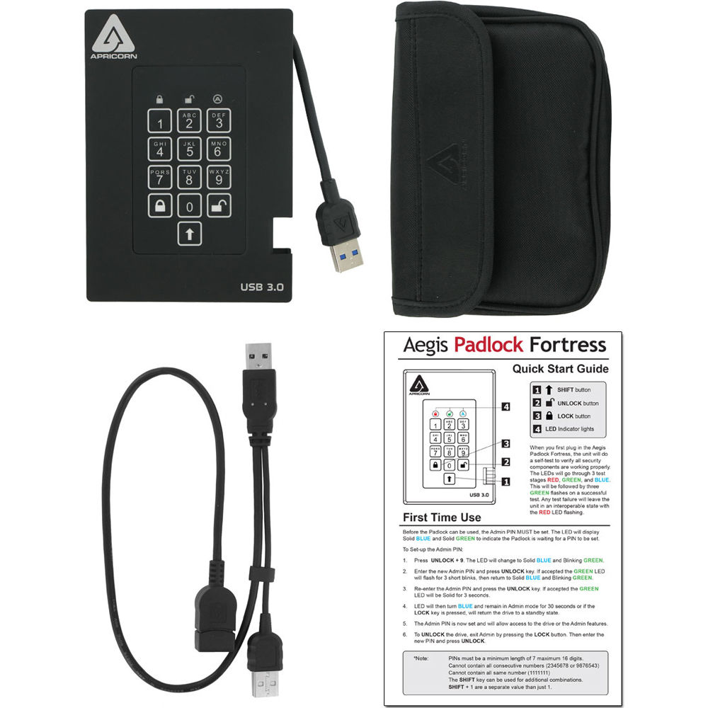 Apricorn 4TB FIPS validated external SSD with USB 3.0 connectivity — view 5