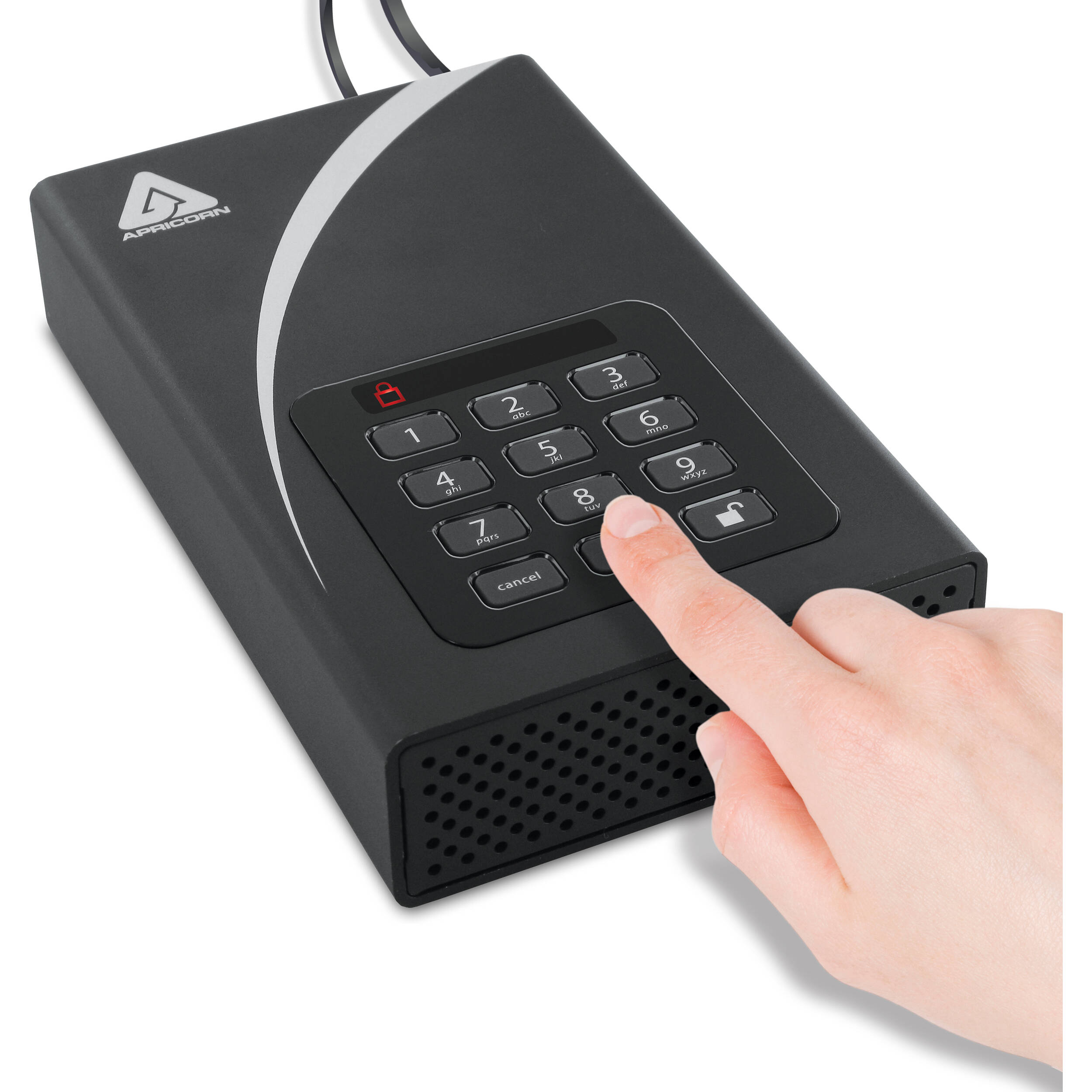 Apricorn 16TB USB 3.0 encrypted desktop external drive — view 4