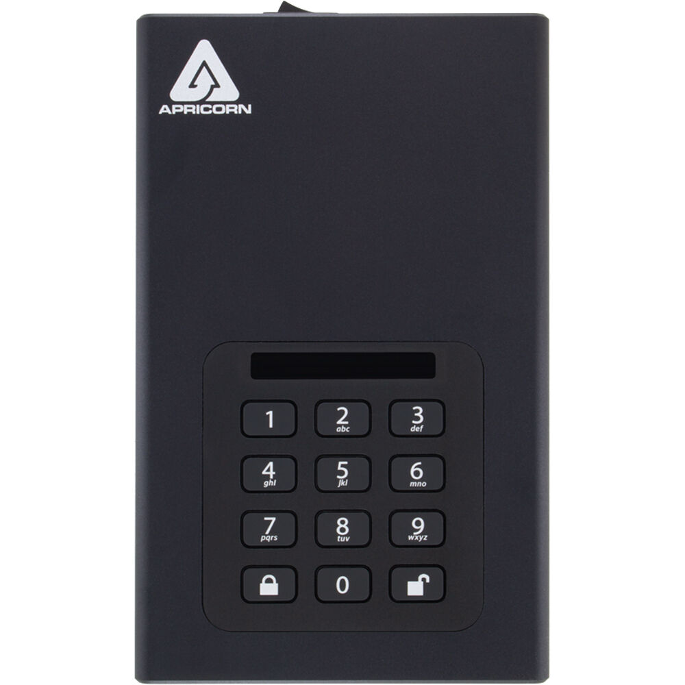 Apricorn 18TB AEGIS PADLOCK DT encrypted desktop external hard drive — view 2