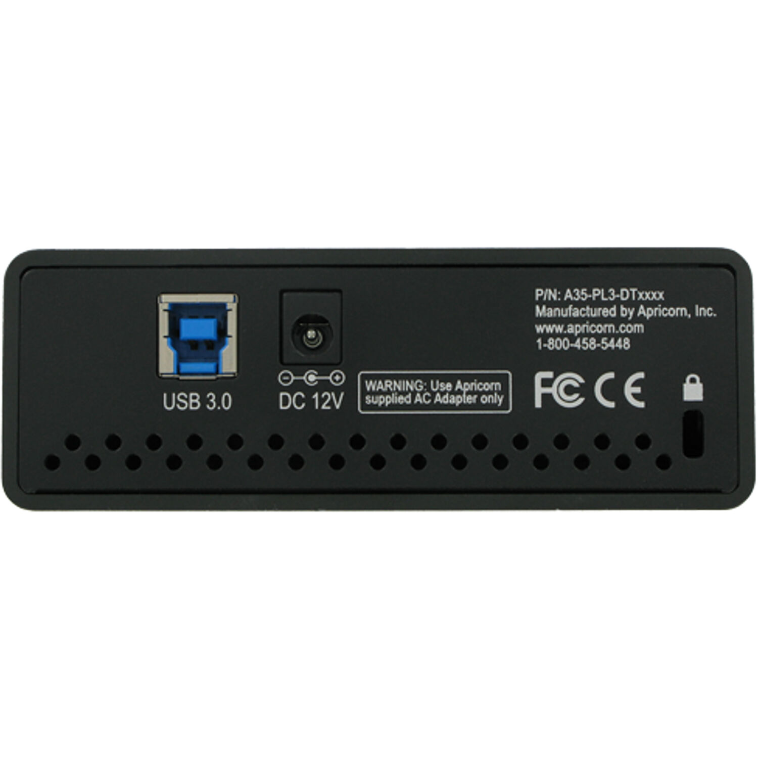 Apricorn 18TB AEGIS PADLOCK DT encrypted desktop external hard drive — view 5