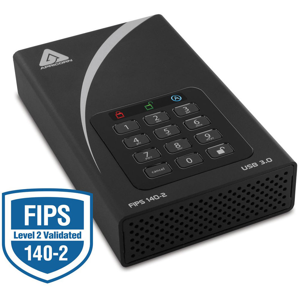 FIPS VALIDATED,4TB USB3.0 256B ENCRYPTN — view 3