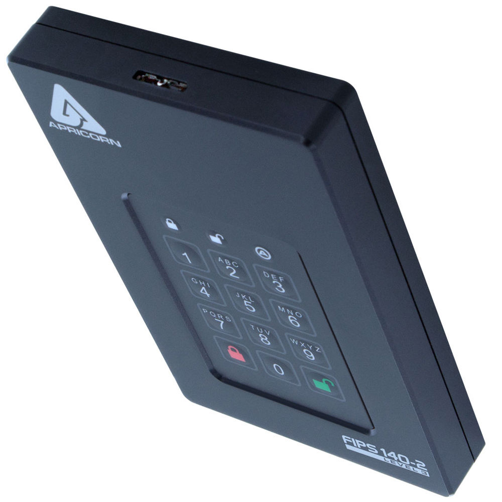 Apricorn AFL3-2TB FIPS Level 3 validated 2TB USB 3.0 desktop external hard drive — view 2