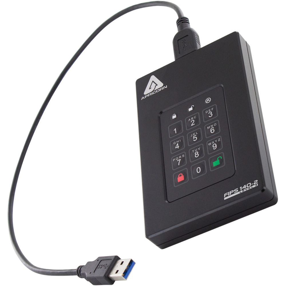 Apricorn AFL3-S1TB 1 TB FIPS validated external SSD with USB 3.0 interface — view 4