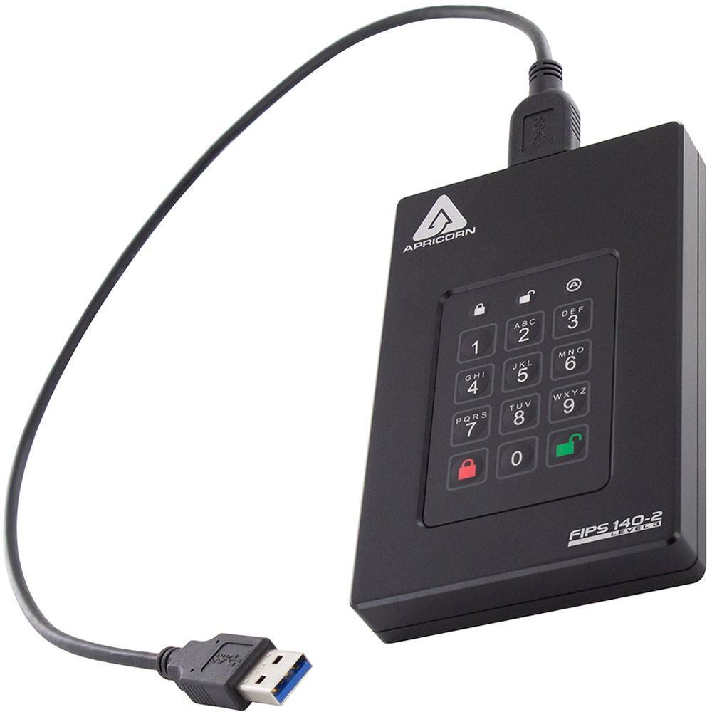 Apricorn AFL3-S500 512GB FIPS validated SSD with USB 3.0 — view 2