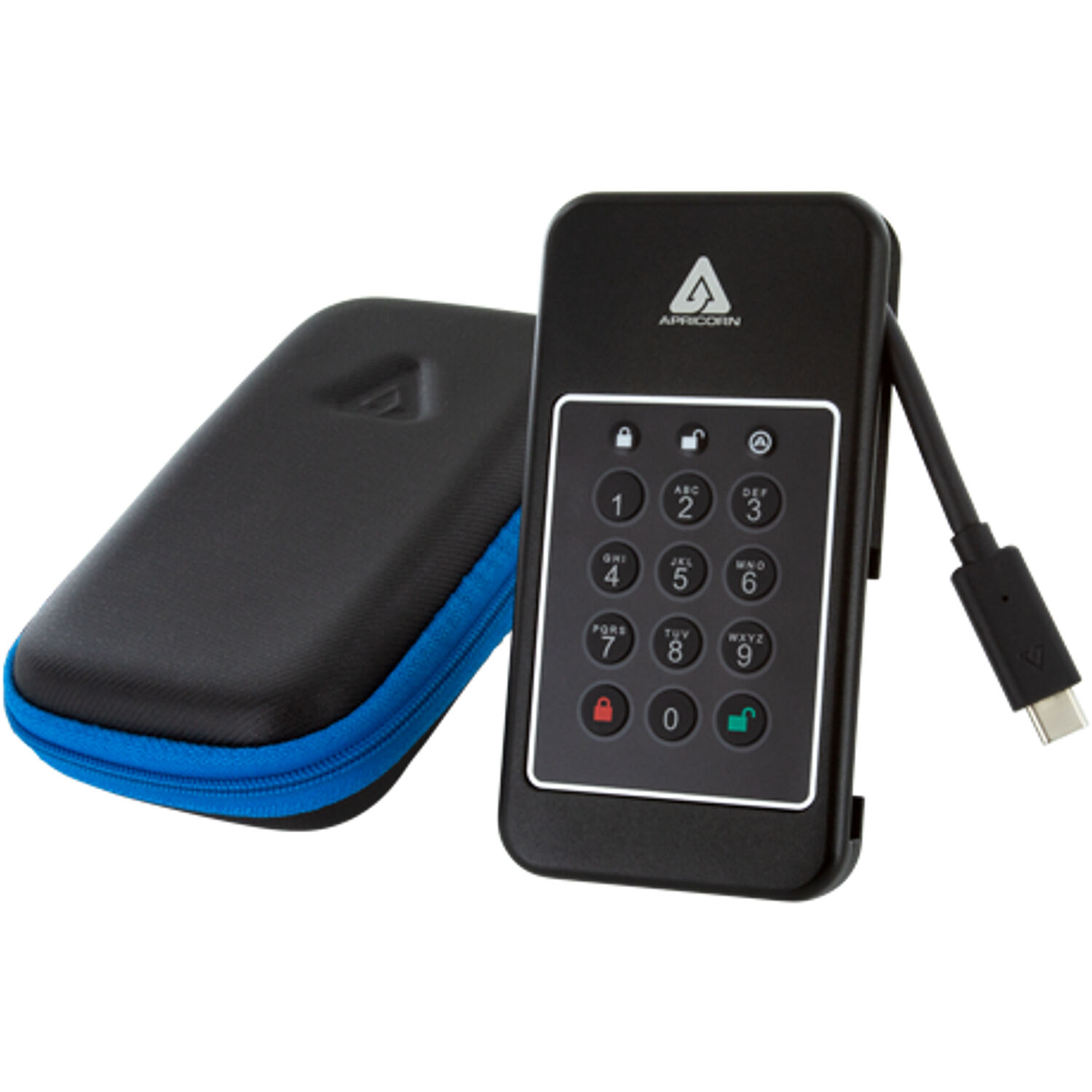 Apricorn Aegis NVX 2TB rugged encrypted USB 3.0 external SSD — view 7