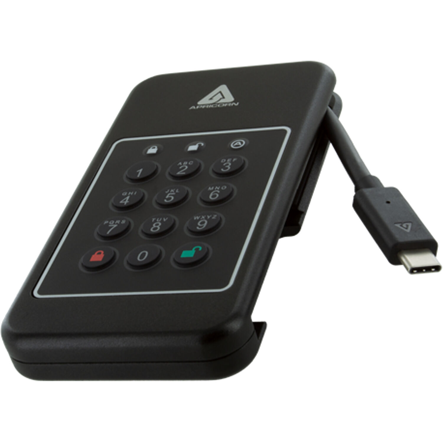 Apricorn Aegis NVX 500GB ruggedized encrypted external SSD with USB 3.0 — view 4