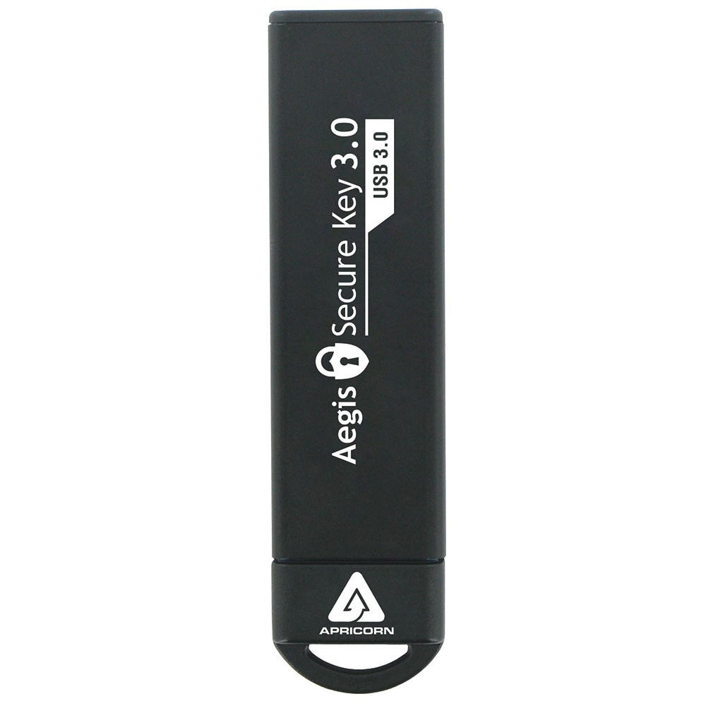Apricorn ASK3-16GB secure USB 3.0 flash drive with 256-bit AES XTS encryption — view 2