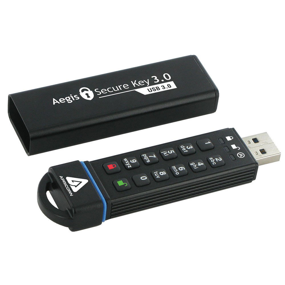 Apricorn ASK3-16GB secure USB 3.0 flash drive with 256-bit AES XTS encryption — view 4