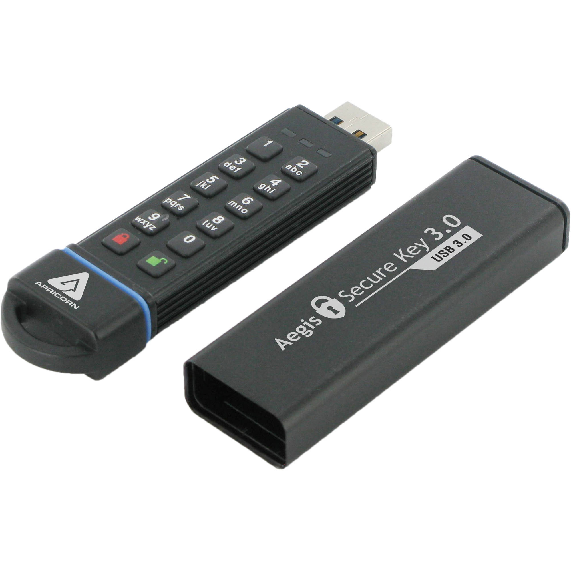 Apricorn ASK3-1TB encrypted USB 3.0 flash drive for secure 1 TB portable storage — view 2