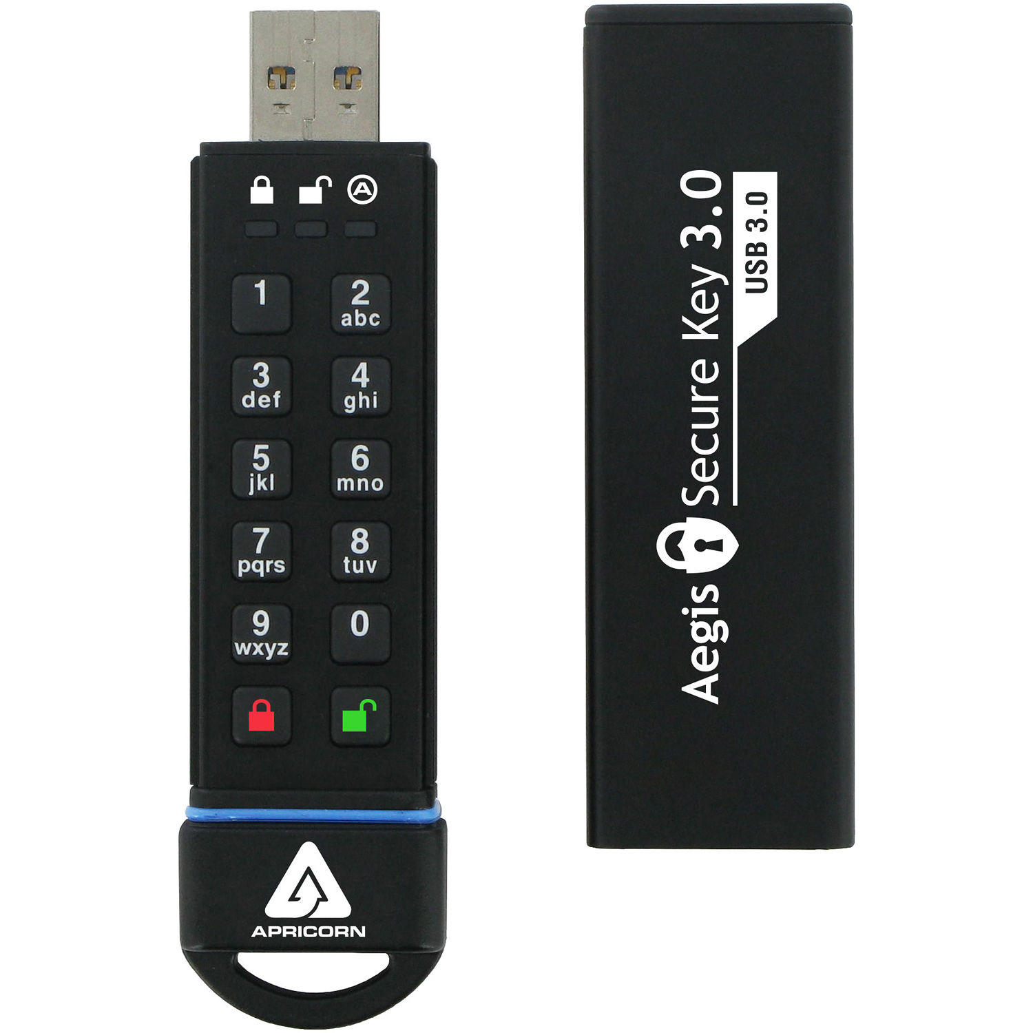 Apricorn ASK3-1TB encrypted USB 3.0 flash drive for secure 1 TB portable storage — view 3