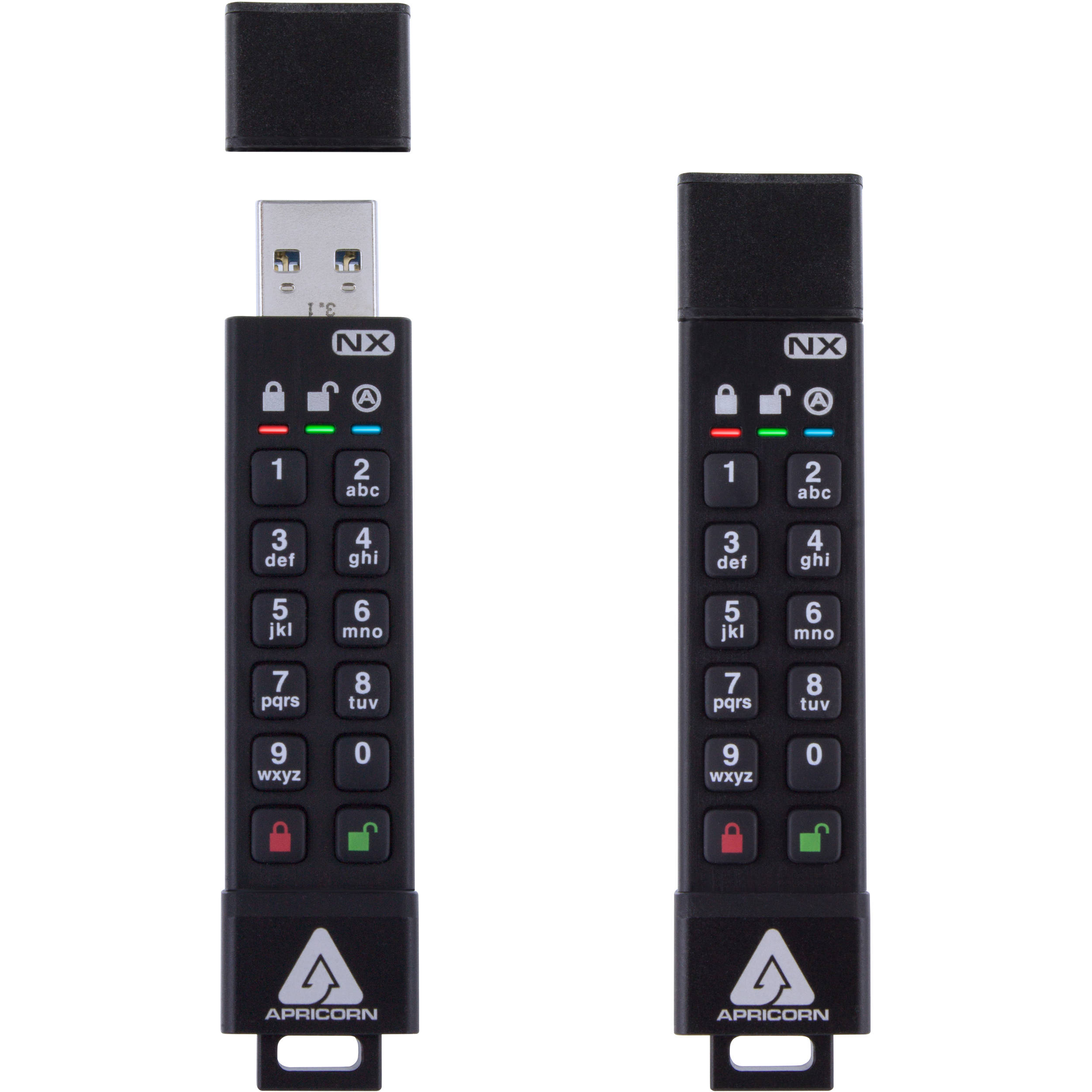 Apricorn ASK3-NX-64GB 64GB USB 3.0 encrypted secure flash drive with AES XTS protection — view 4