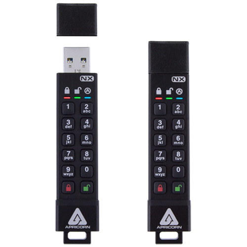 Apricorn ASK3-NX-8GB encrypted USB 3.0 flash drive with AES XTS security — view 2